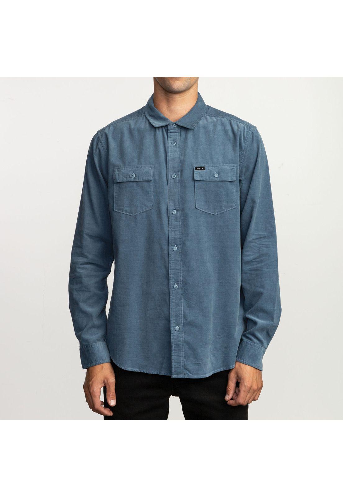 Camisa Hombre Freeman Cord Azul