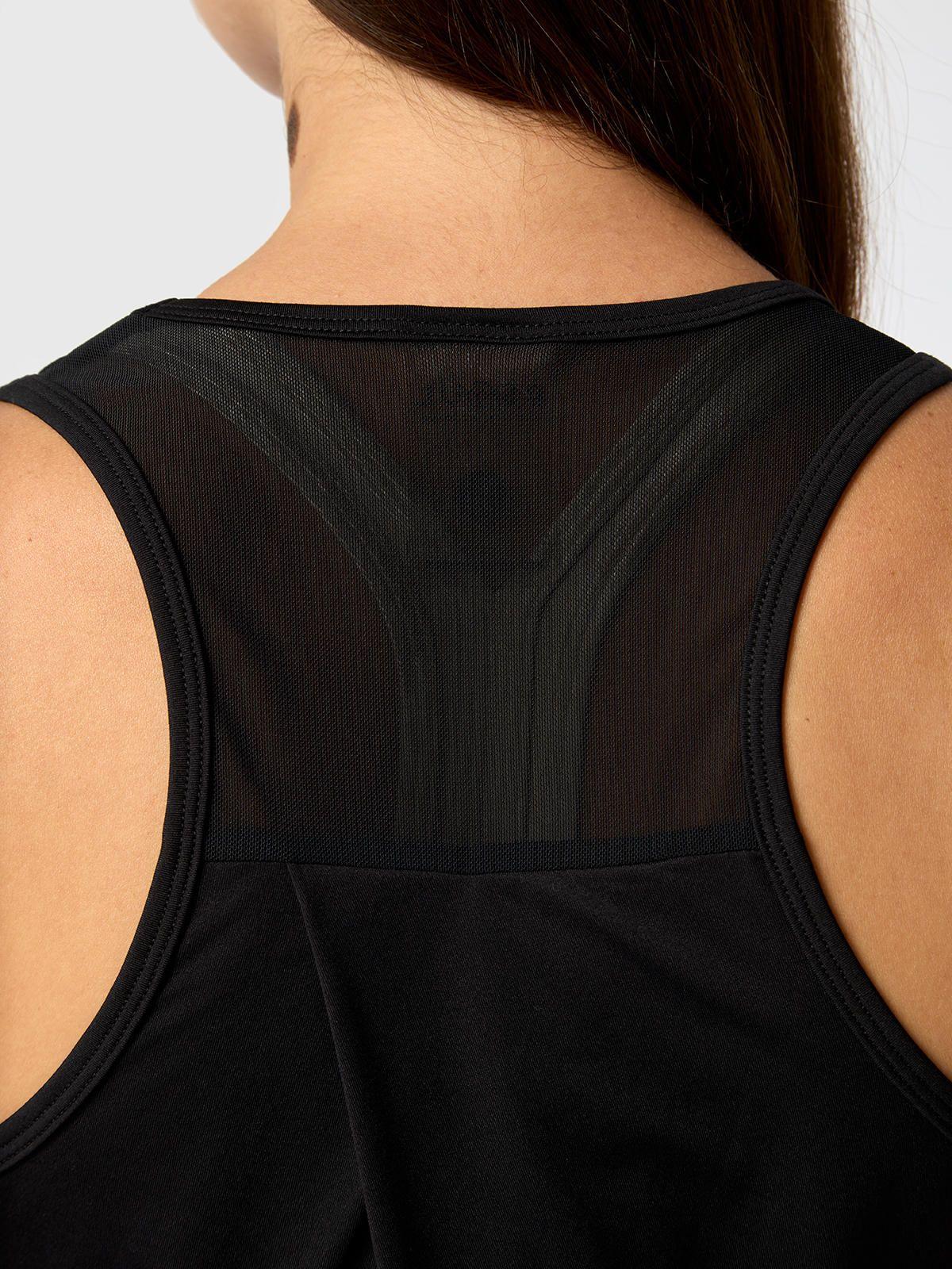 Polera Tank Mesh Rec Negra Mujer-3