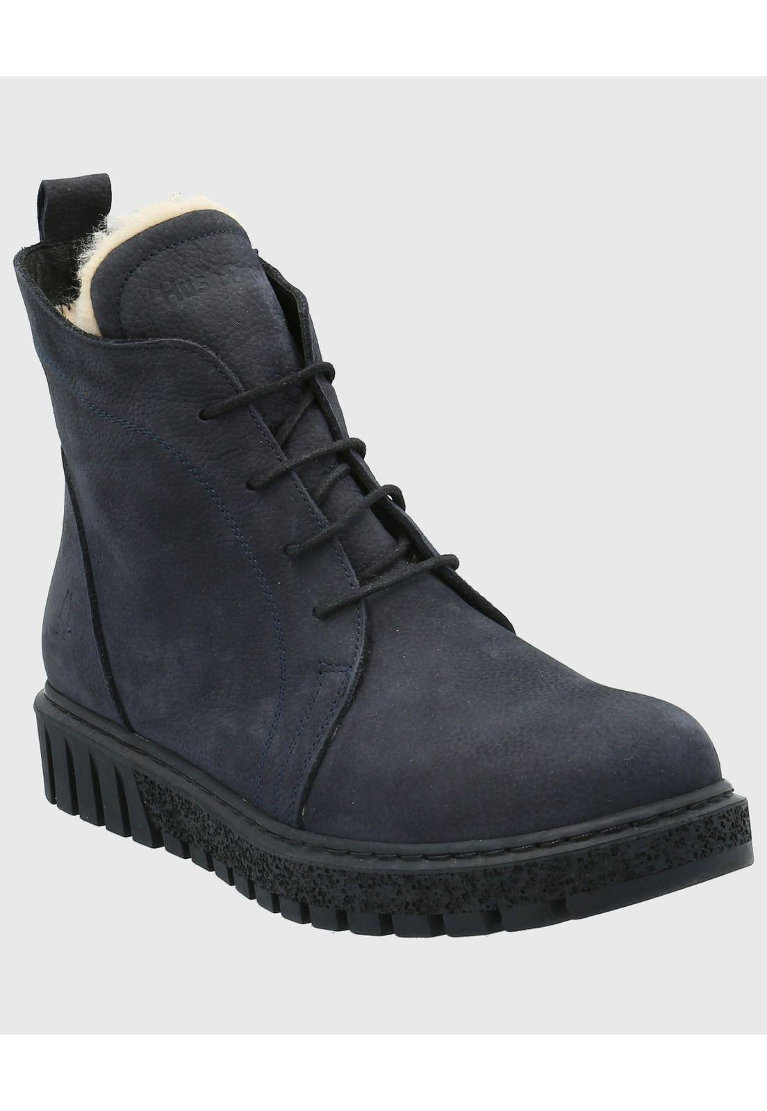 Botin Cuero Mujer Clere Azul-0