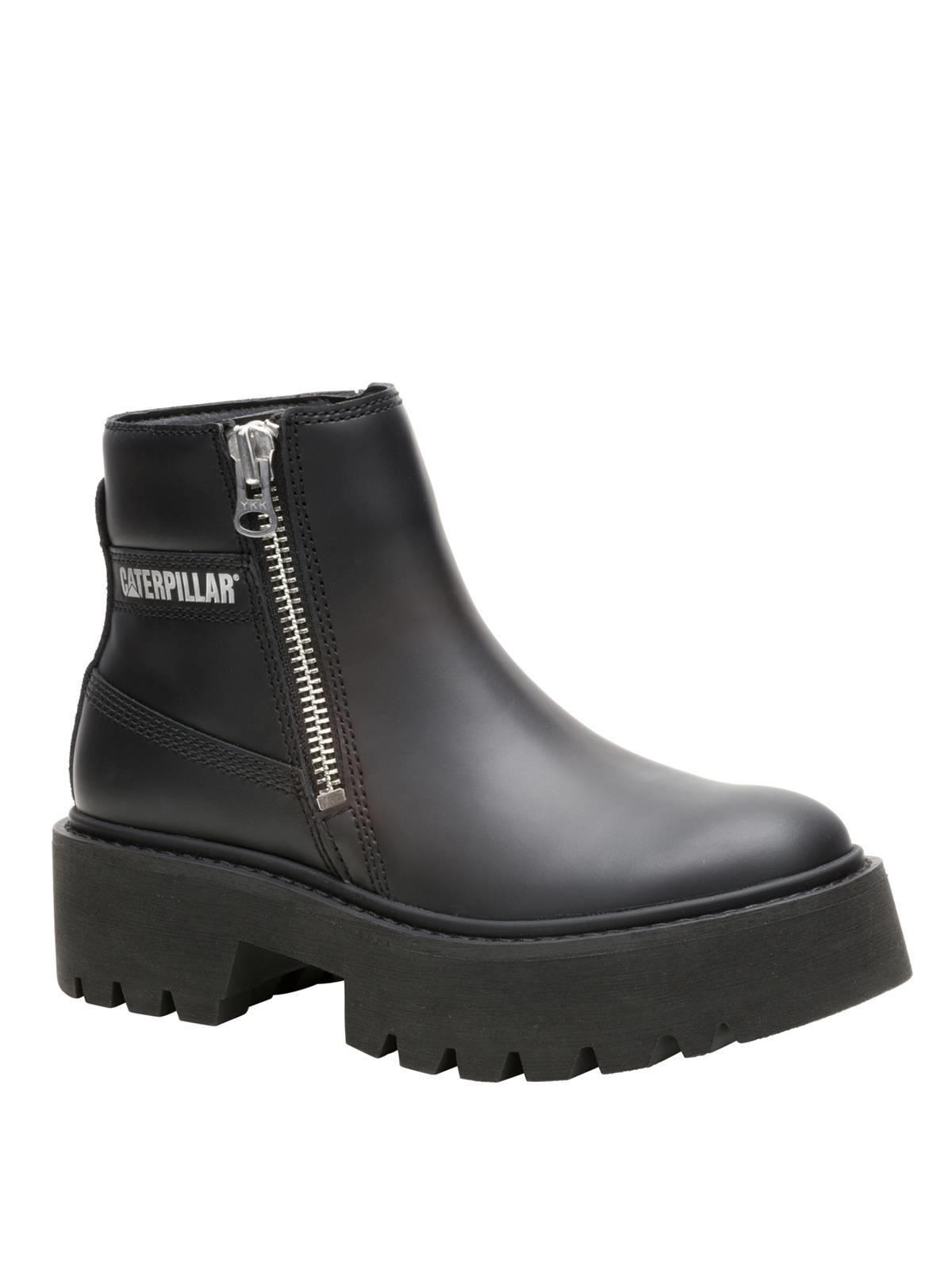 Botin Cuero Mujer Colorado Max Chelsea Negro-0