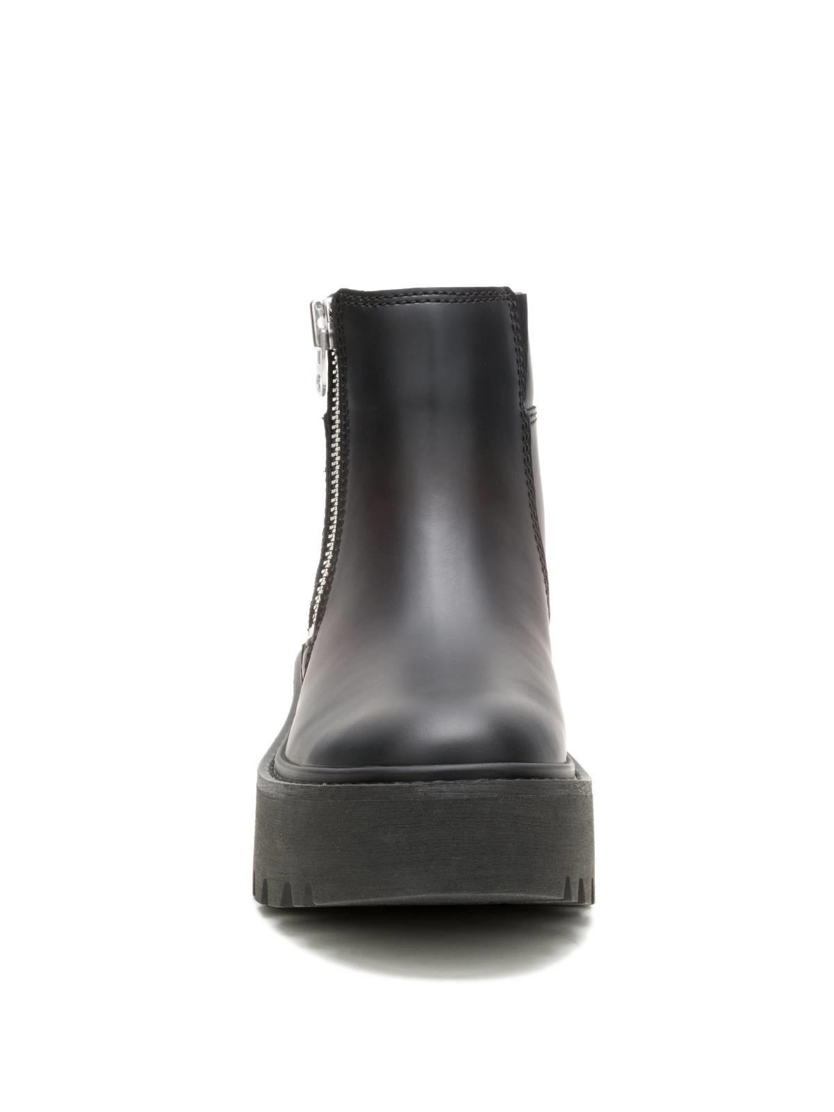 Botin Cuero Mujer Colorado Max Chelsea Negro-4