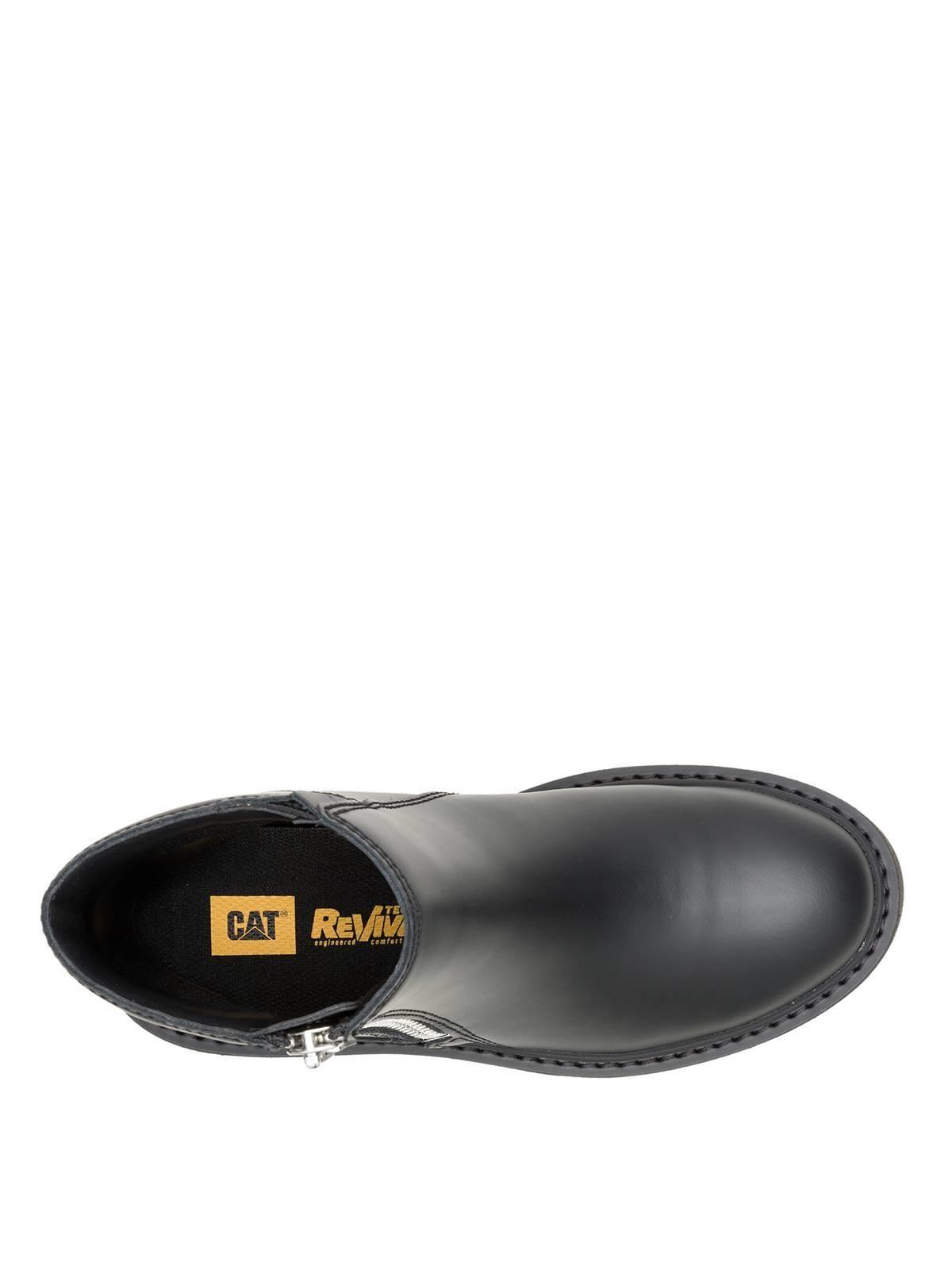 Botin Cuero Mujer Colorado Max Chelsea Negro-6
