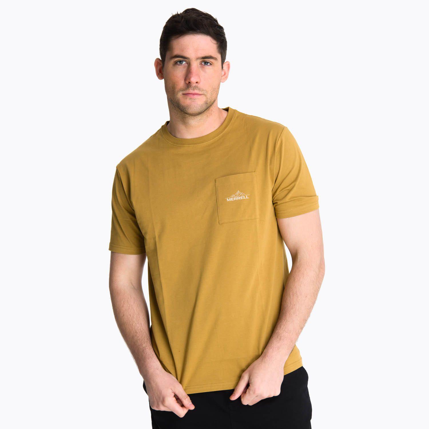 Polera Manga Corta Hombre Alice Sp Amarillo -0