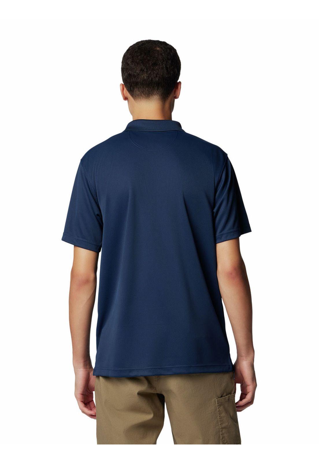 Polera Manga Corta Hombre Polo Utilizer Azul-4