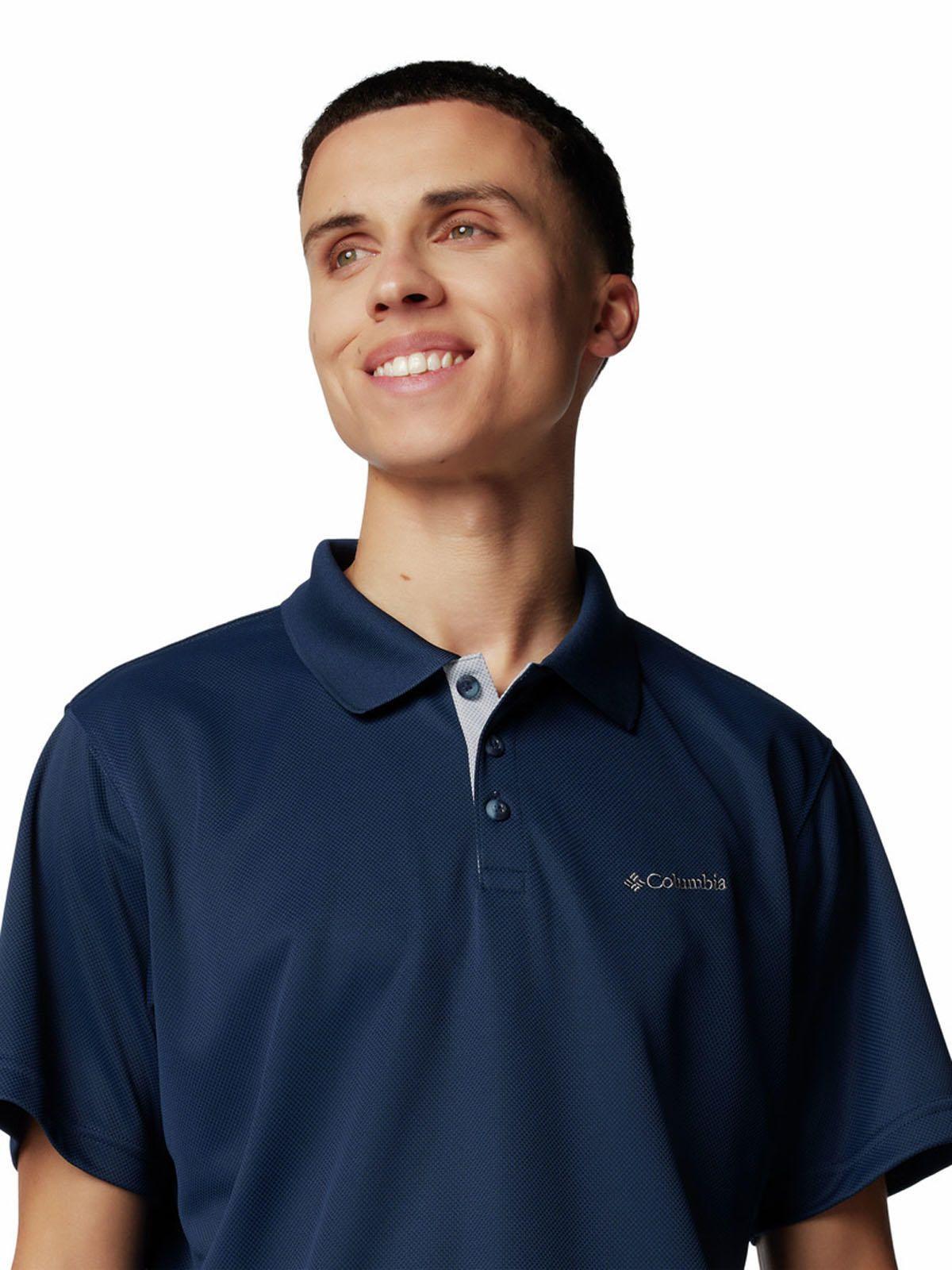 Polera Manga Corta Hombre Polo Utilizer Azul-3