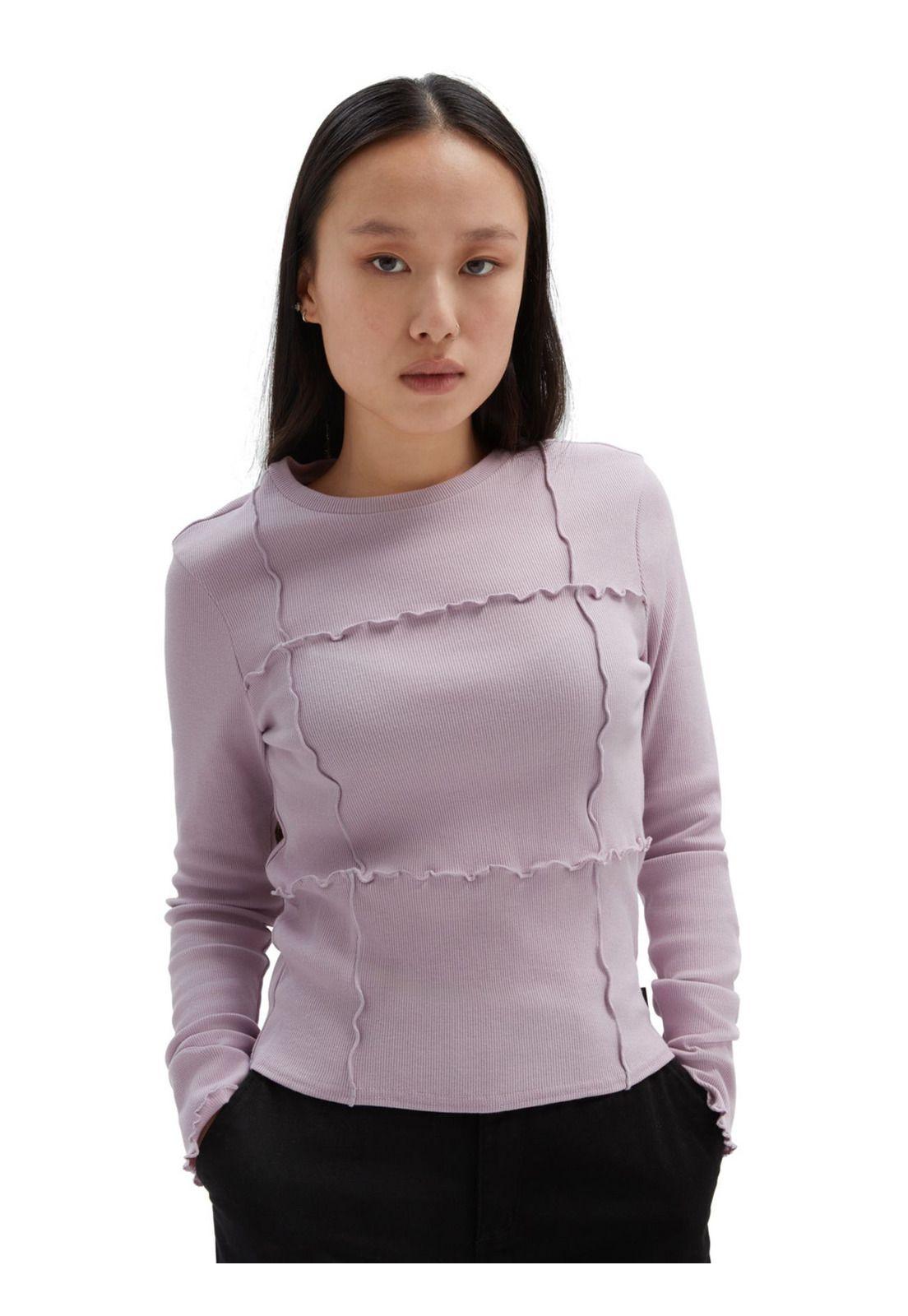 Polera Manga Larga Callista Ls Top Lila Mujer-0