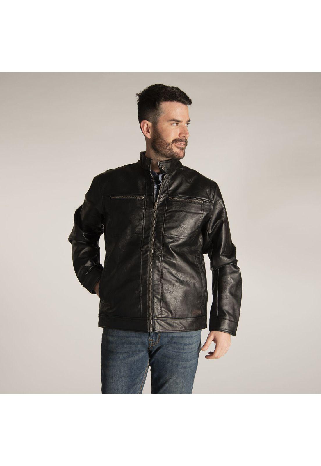 Chaqueta Hombre Fdtn Faux Leather Jk Negro Caterpillar | Paris.cl