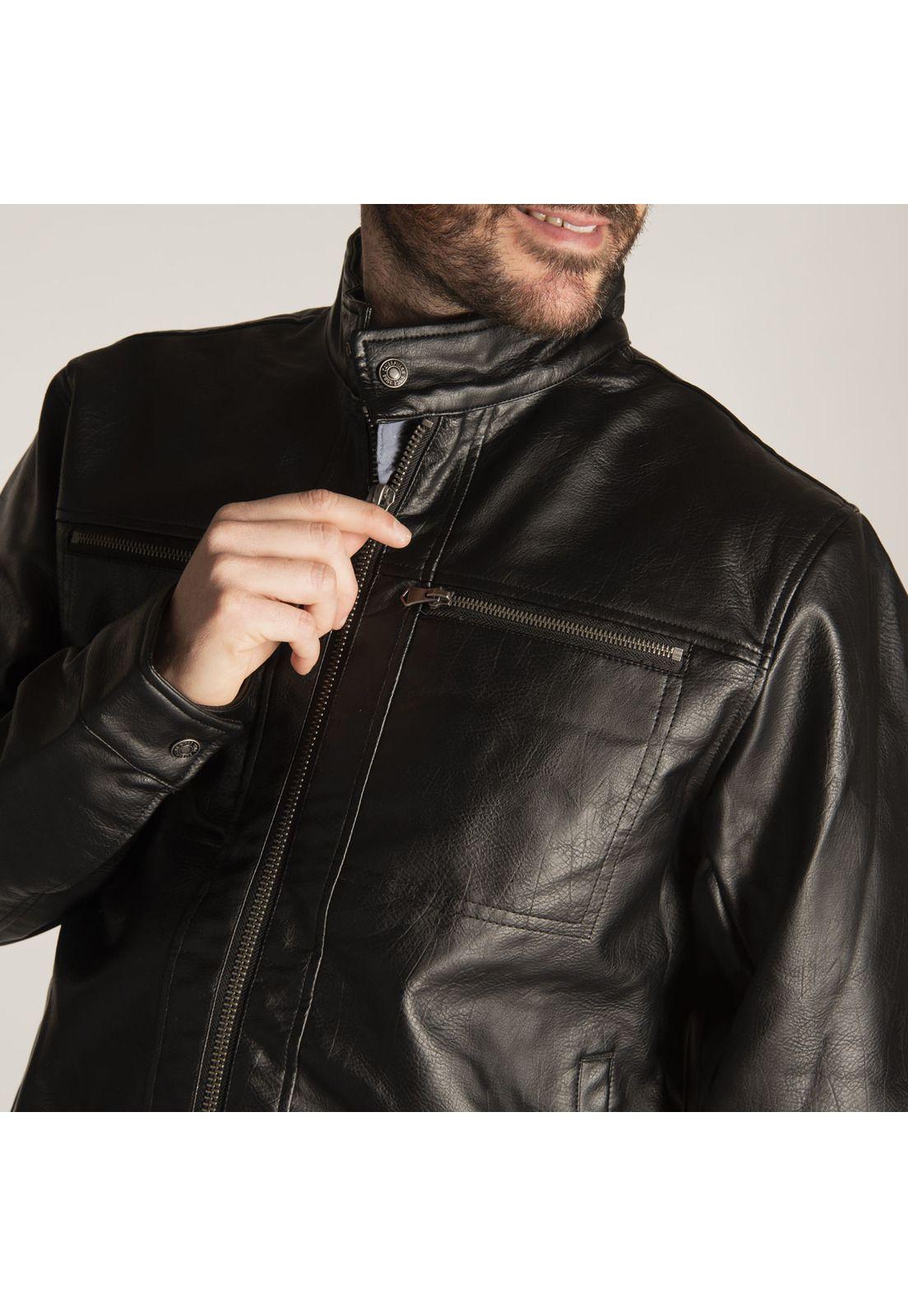 Chaqueta Hombre Fdtn Faux Leather Jk Negro Caterpillar | Paris.cl