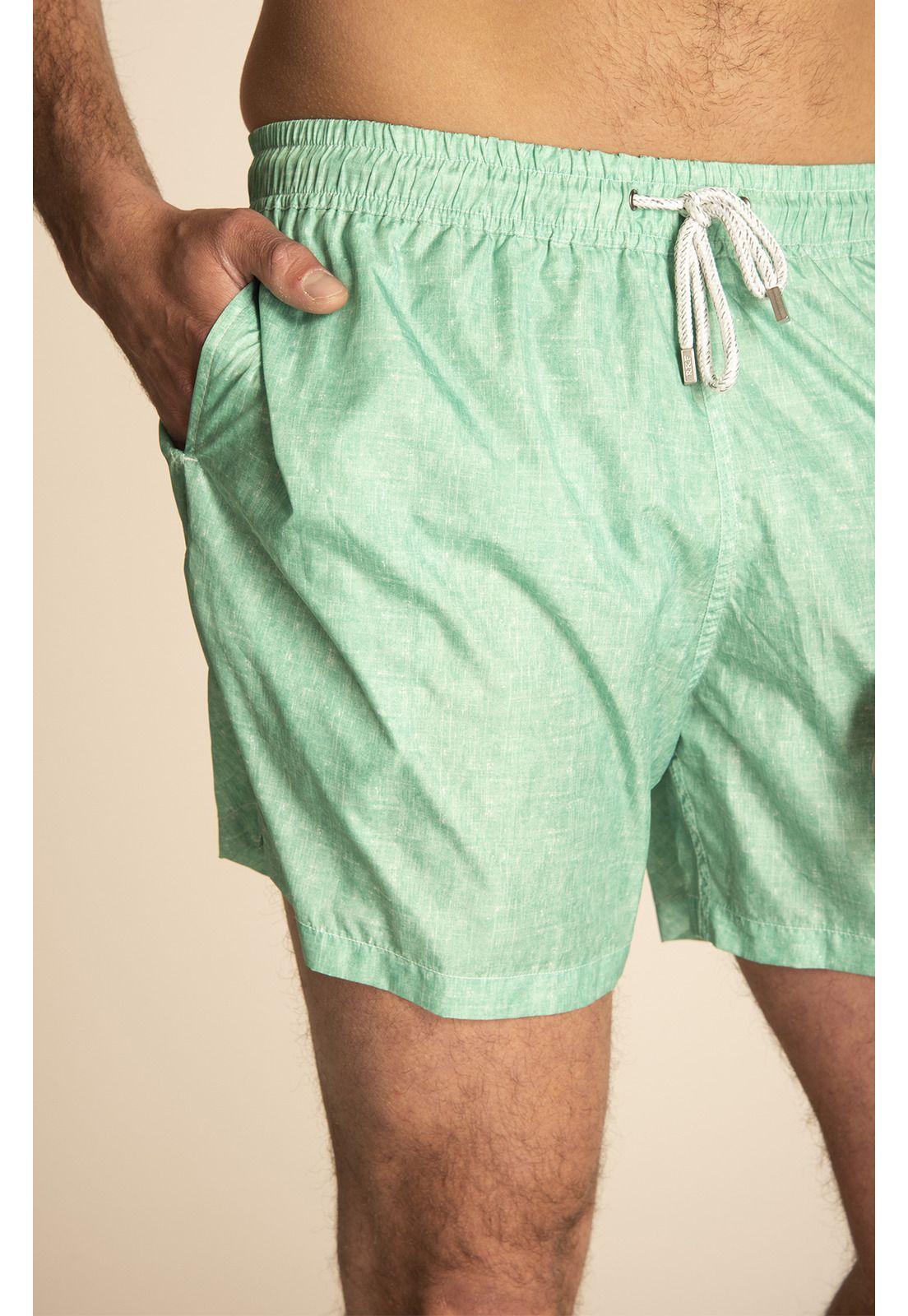 Traje de Baño Hombre Linen Verde-3