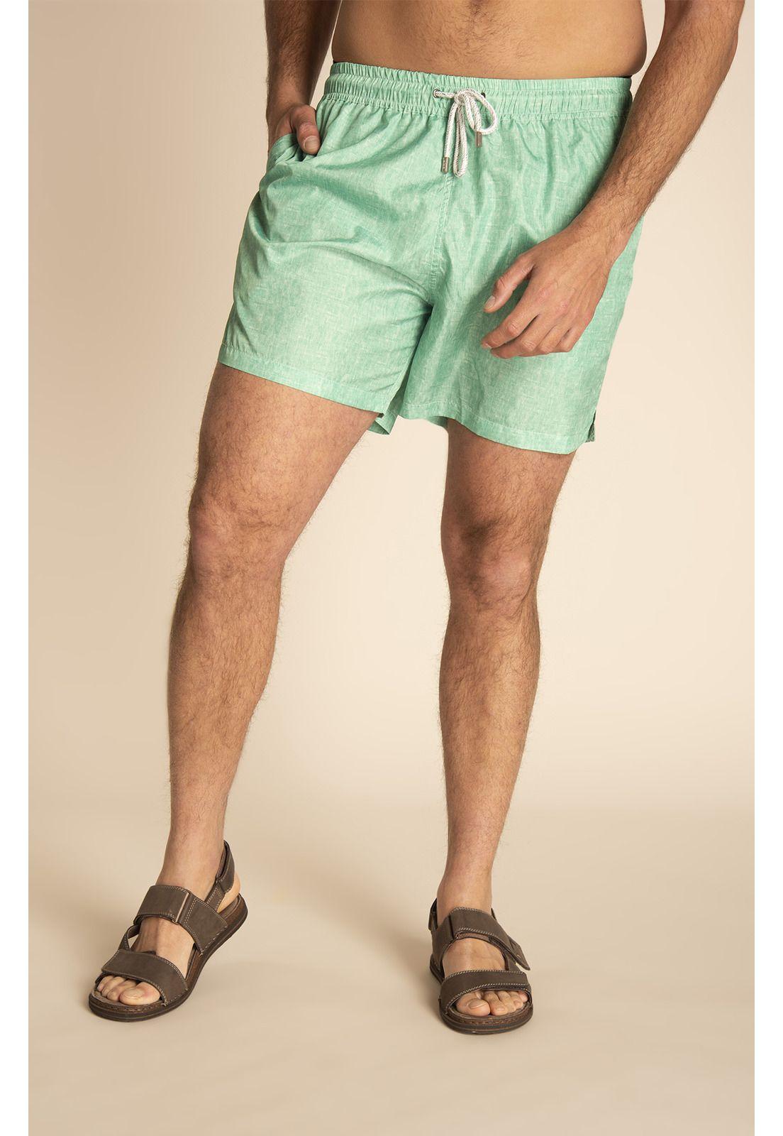 Traje de Baño Hombre Linen Verde-6