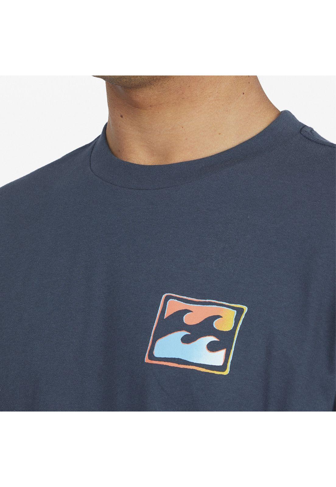 Polera M/C Hombre Crayon Wave Azul-3