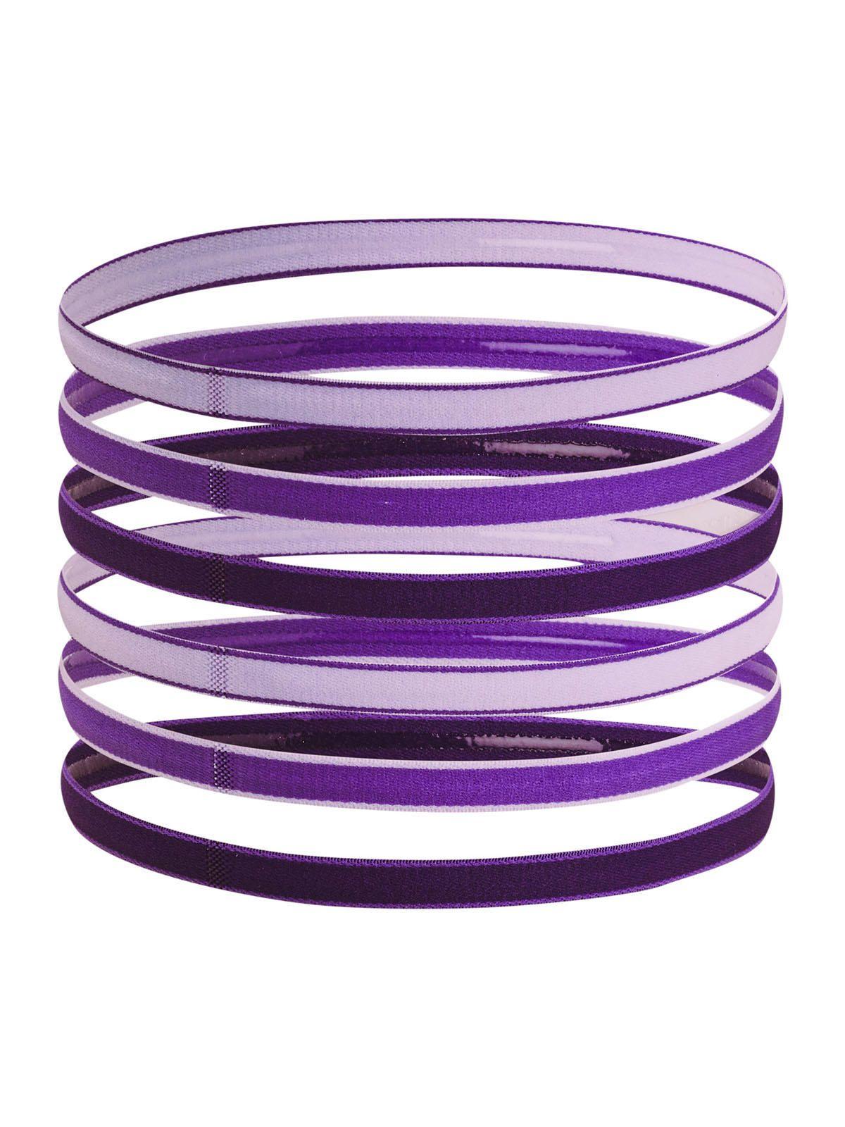 Pack 6 Mini cintillos para mujer Morado-1