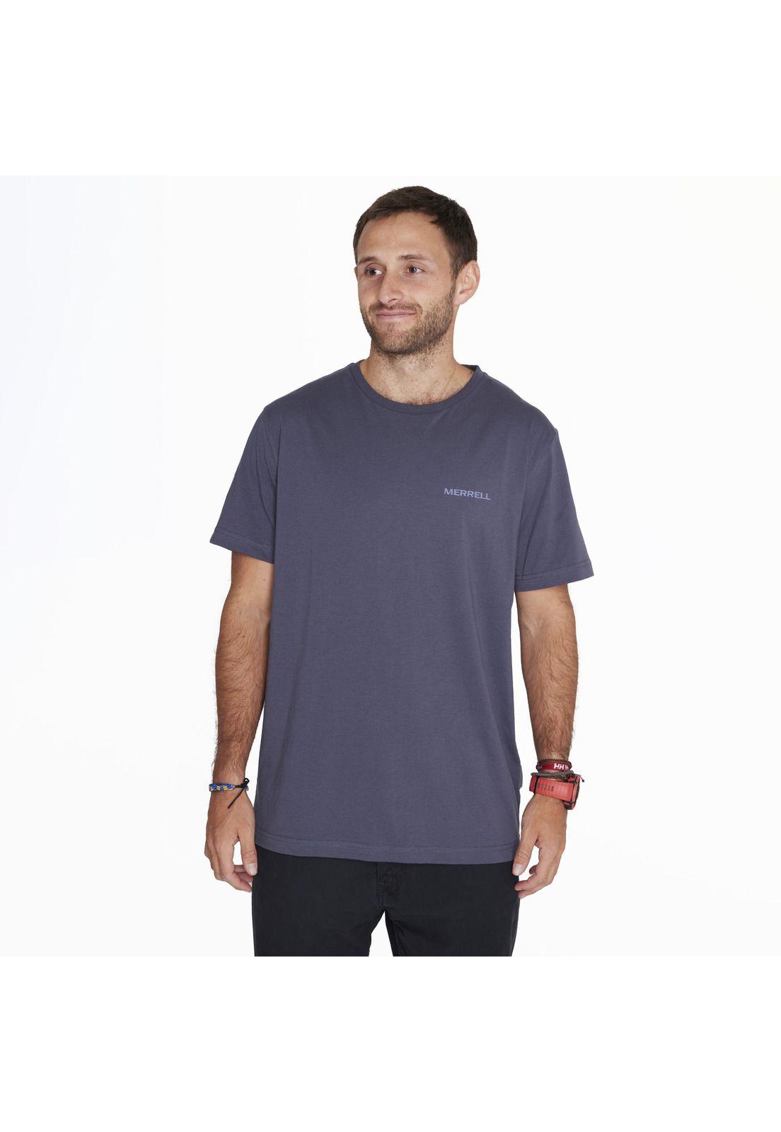 Polera M/C Tshirt Short Sleeve Azul Hombre-0