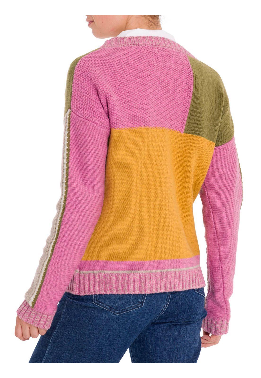 Chaleco Lana Mujer Mercedario Rosado-6