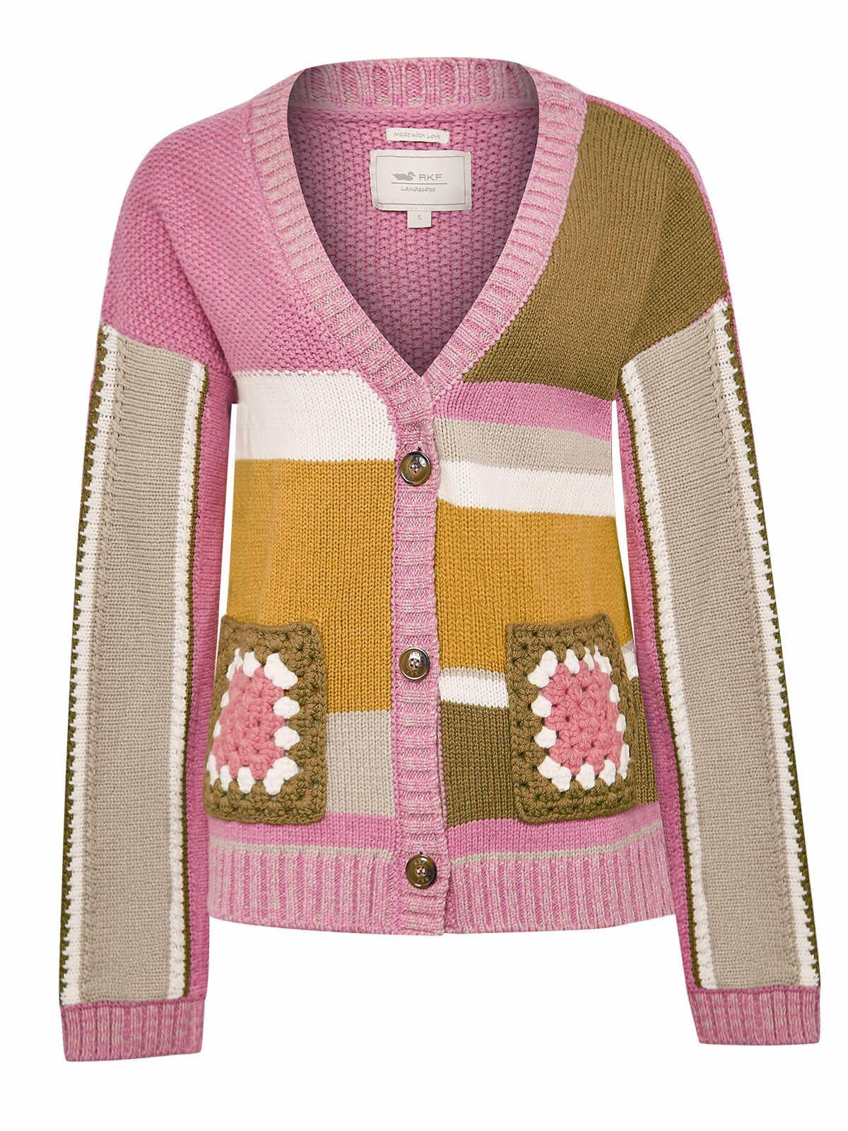 Chaleco Lana Mujer Mercedario Rosado-0