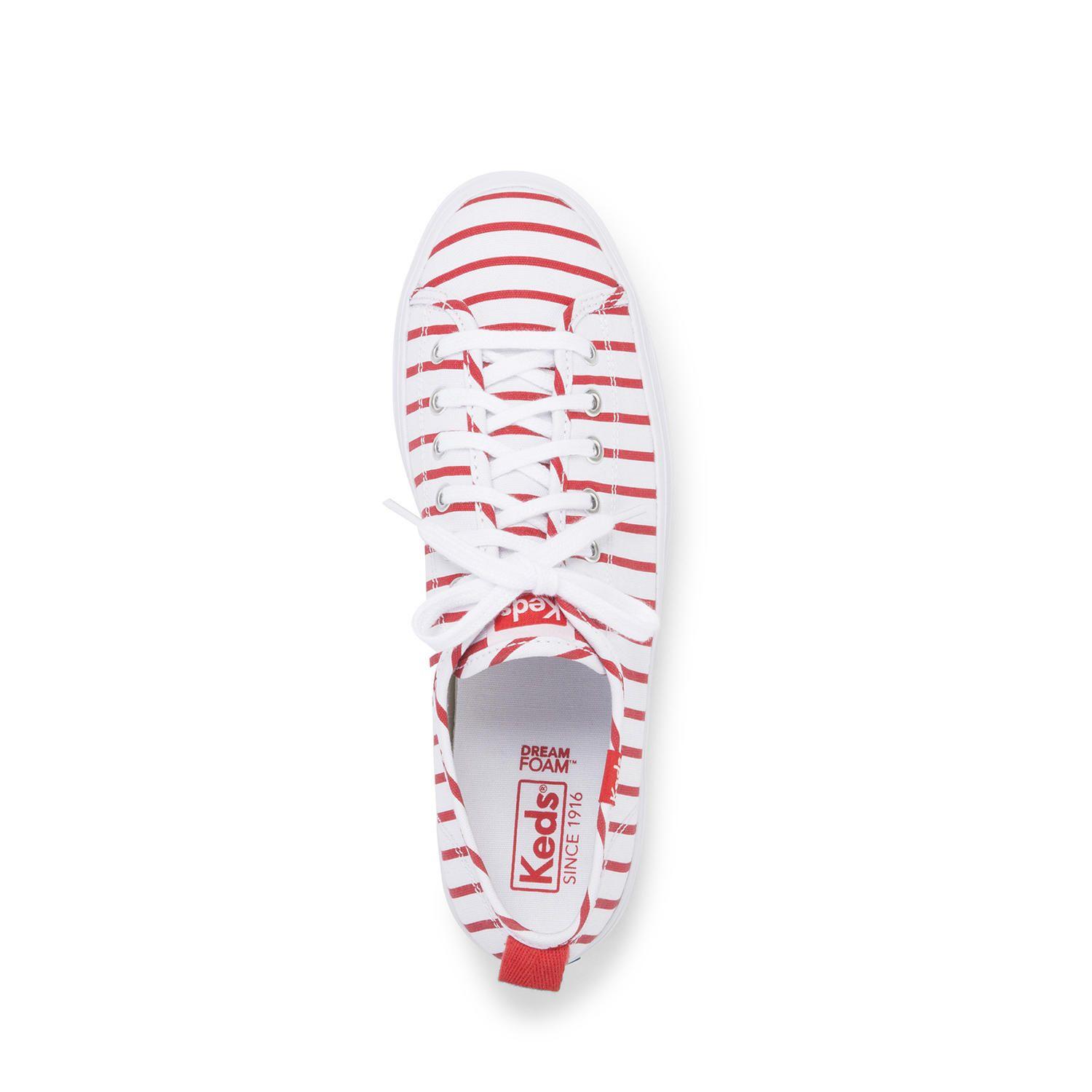 Zapatilla Mujer Triple Up Stripe Blanco/Rojo -3