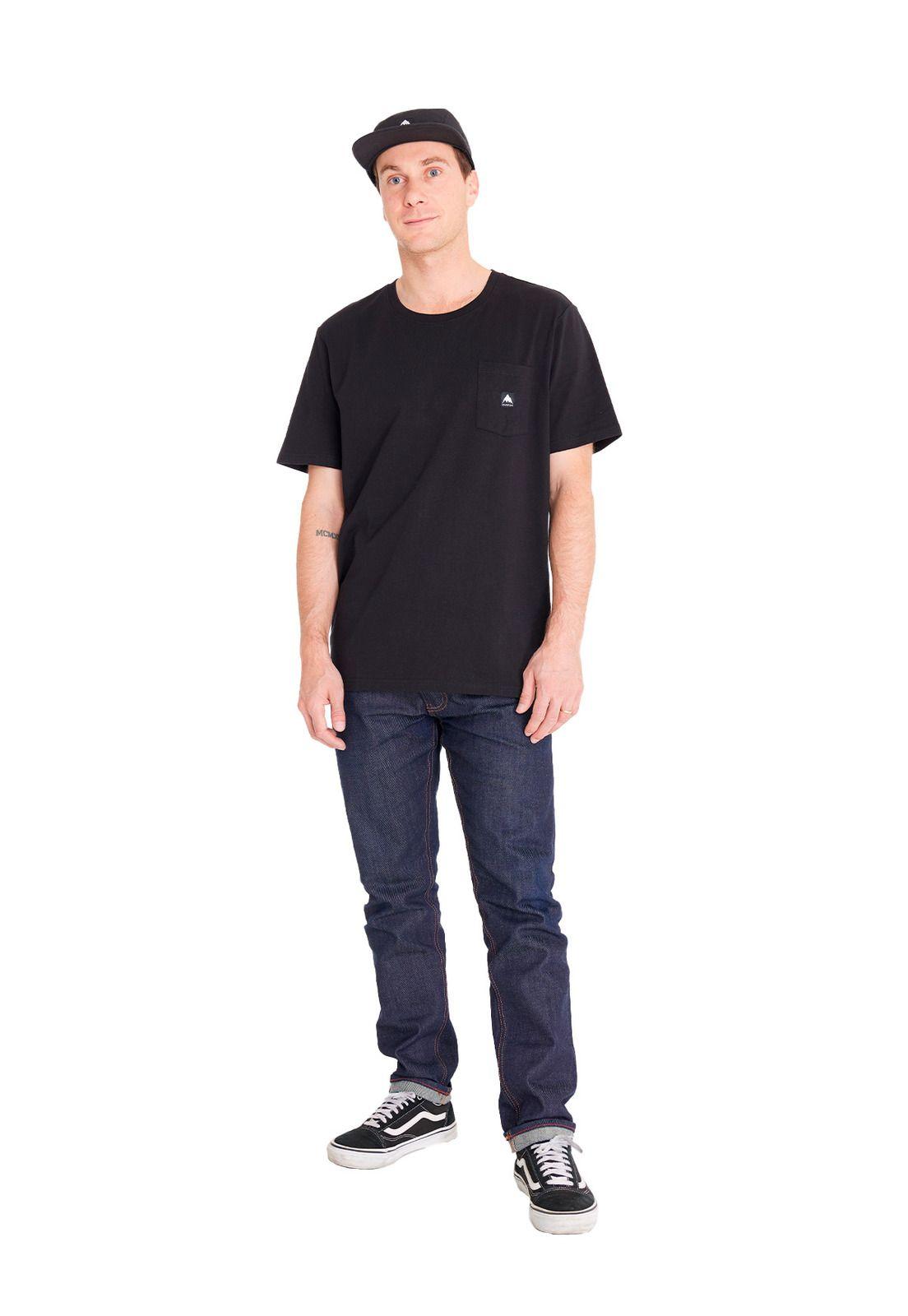 Polera manga corta Hombre T-Shirt SS Negro-3