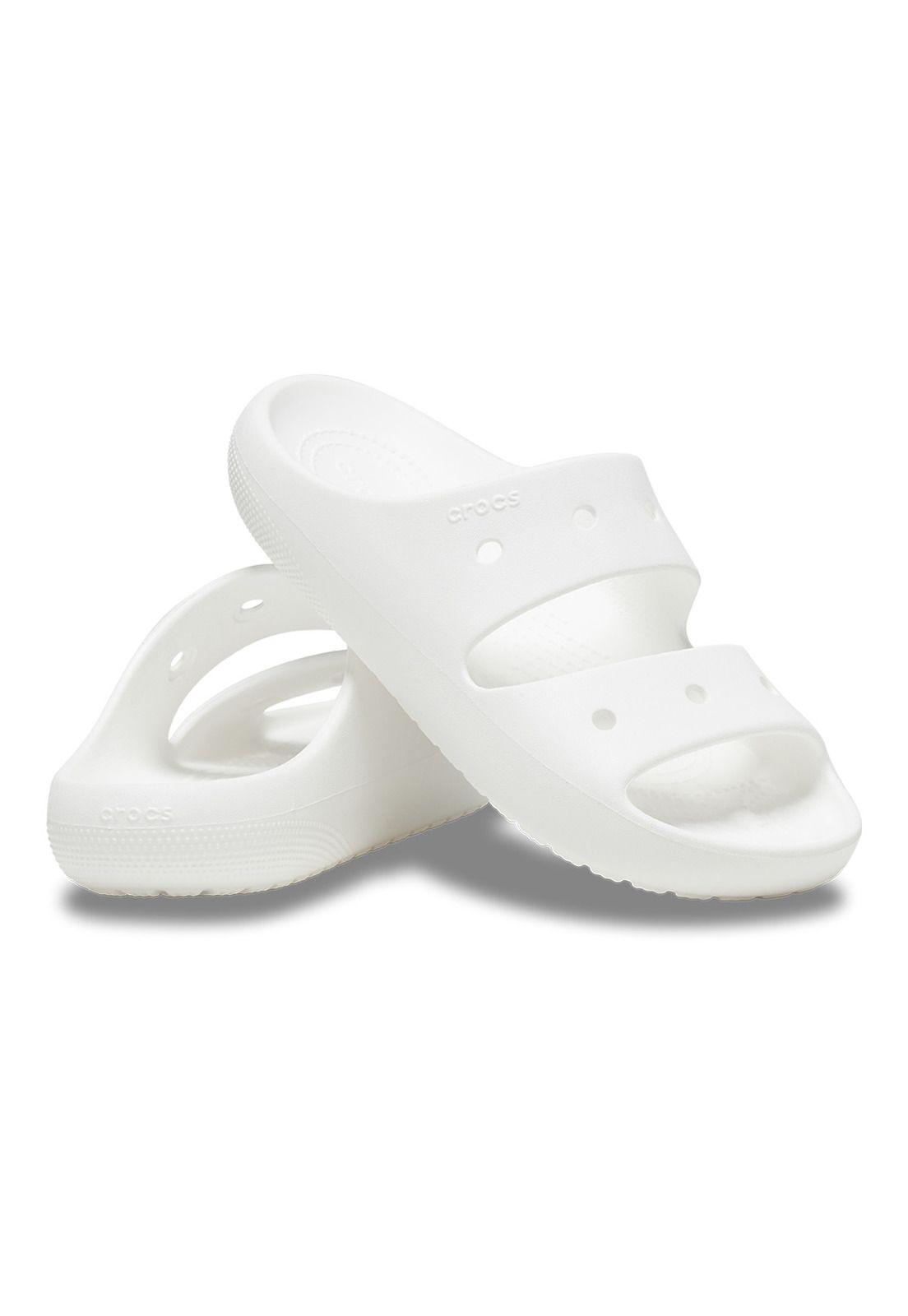 Sandalia Crocs Mujer Classic Sandal V2 Blanco-3