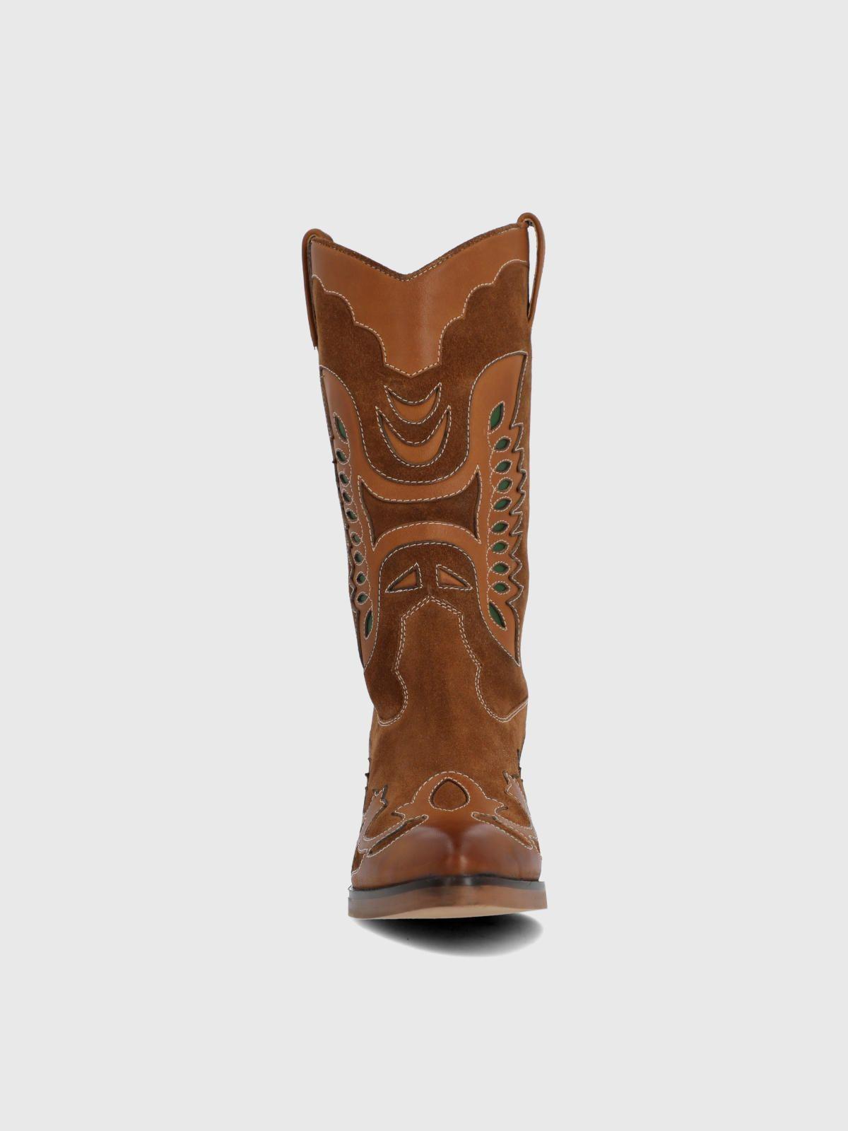 Bota Cuero Frezno Café Mujer-3