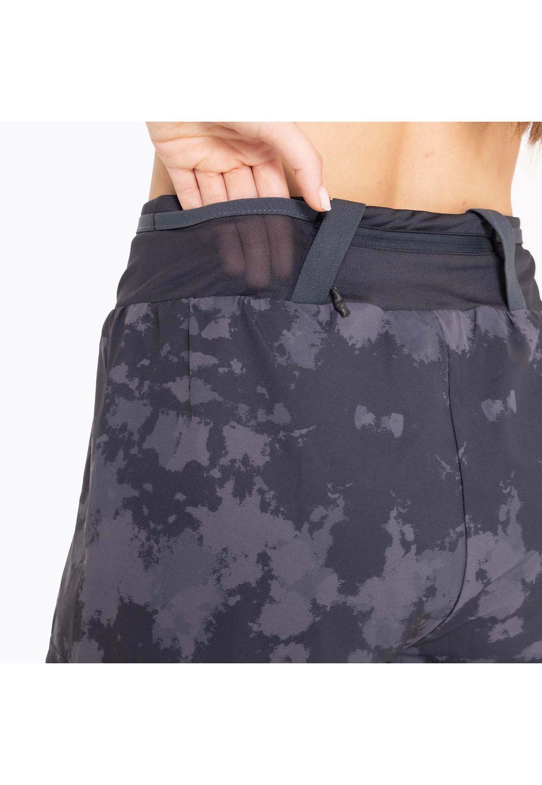 Short Mujer Trail Running Edición Skyfire Gris-5
