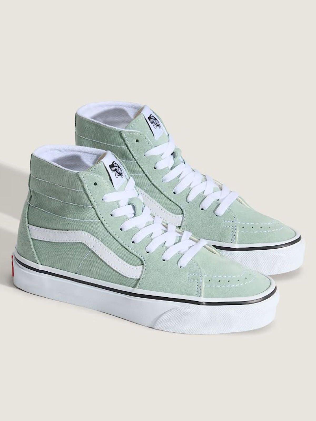 Zapatilla C/Caña Mujer Sk8-Hi Tapered Verde-1