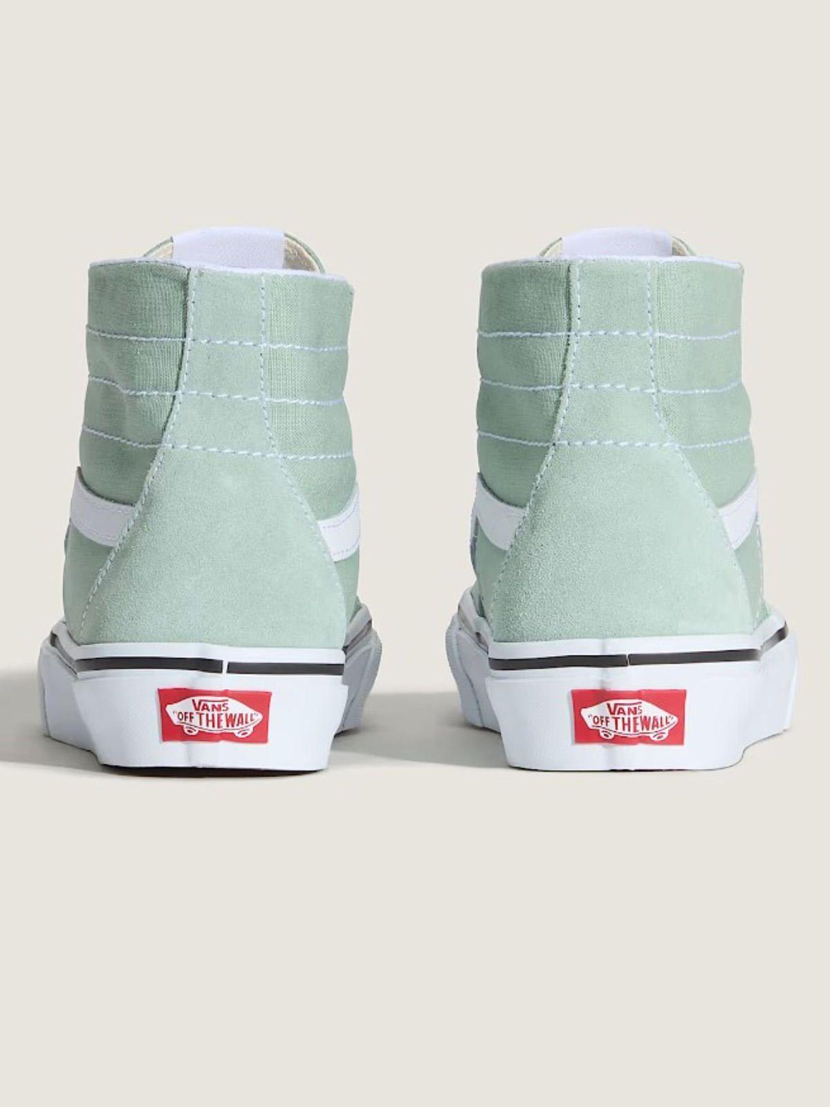 Zapatilla C/Caña Mujer Sk8-Hi Tapered Verde-5