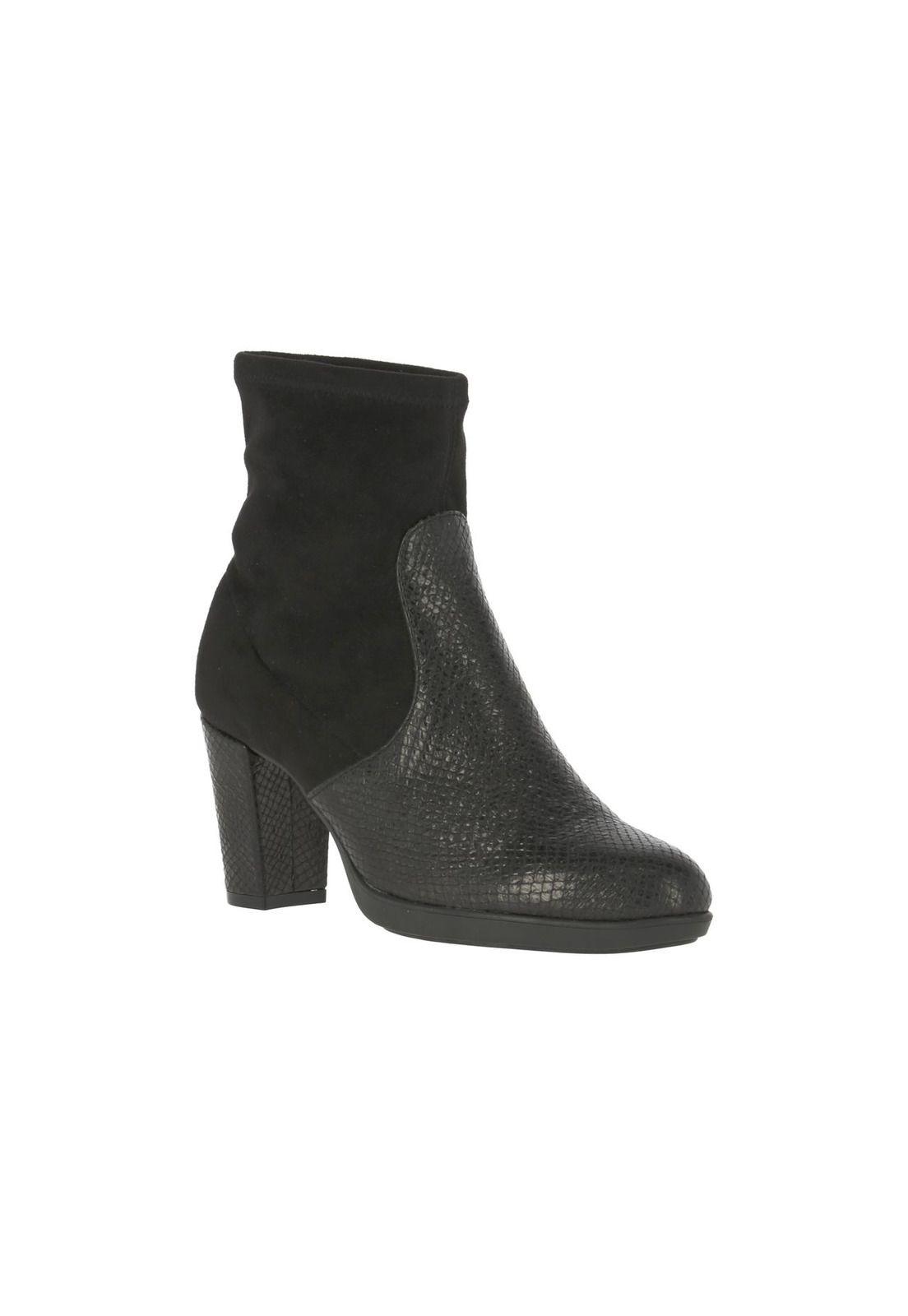 Botin Cuero Mujer Aura Negro-0