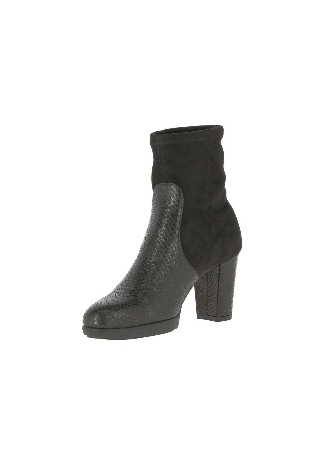 Botin Cuero Mujer Aura Negro-1