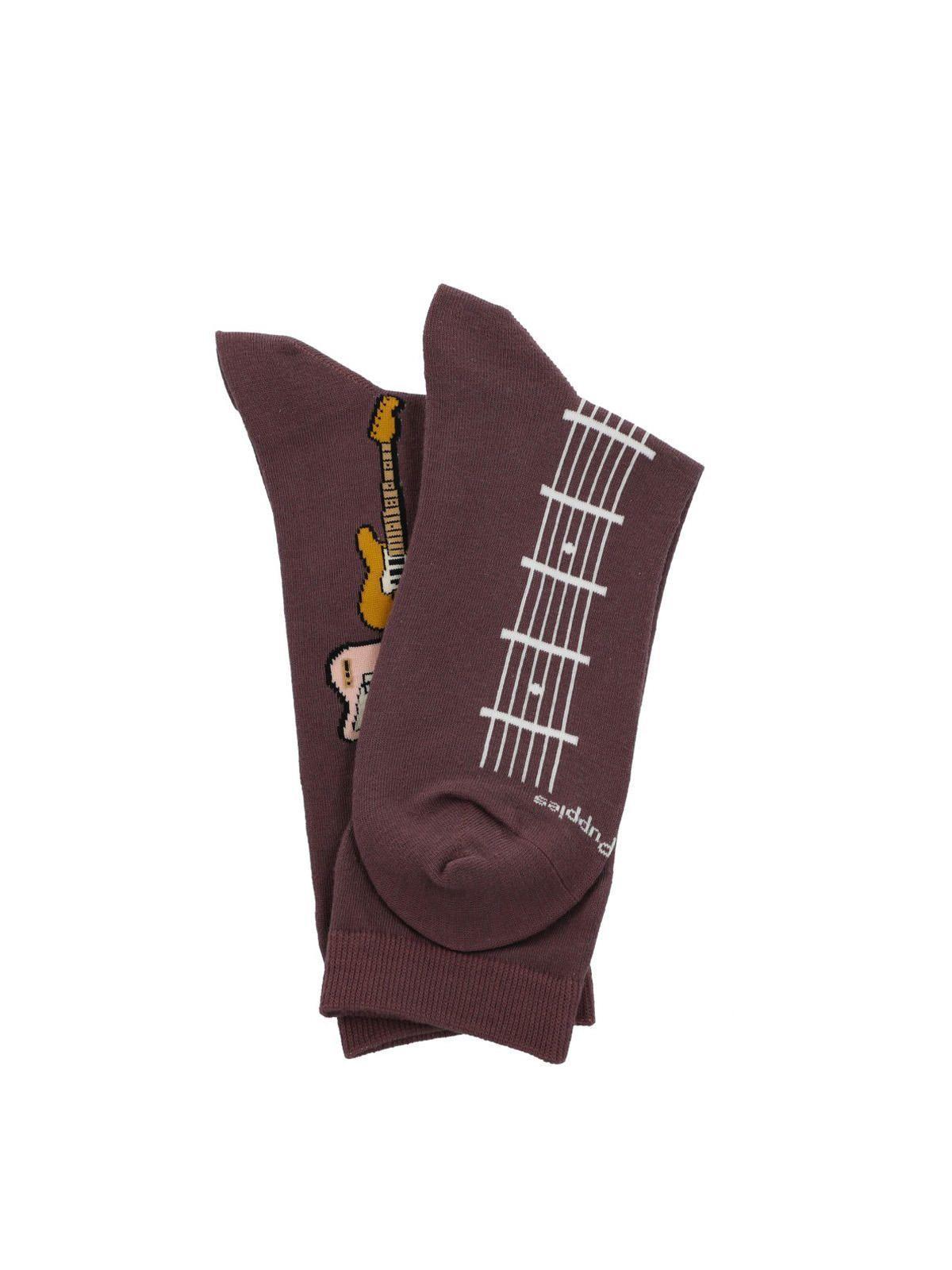 Calcetín Algodón Mujer Diff Guitar Morado-3