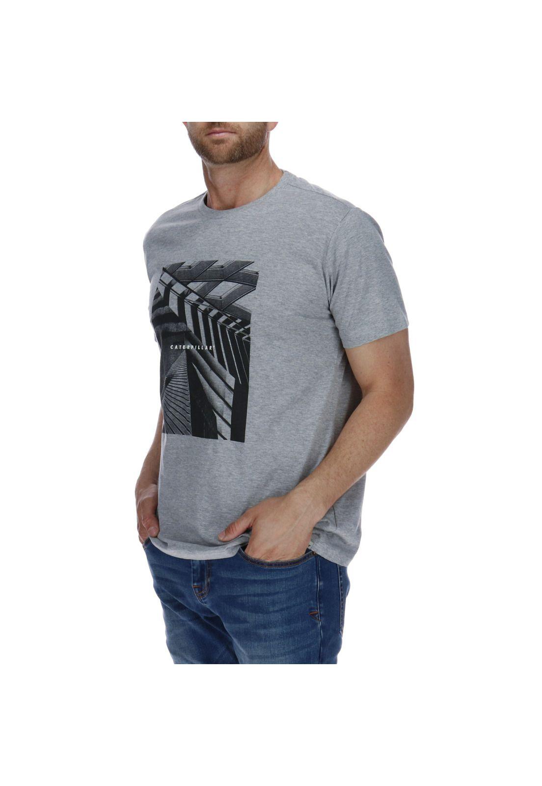 Polera Hombre Abstract Build Gris-1