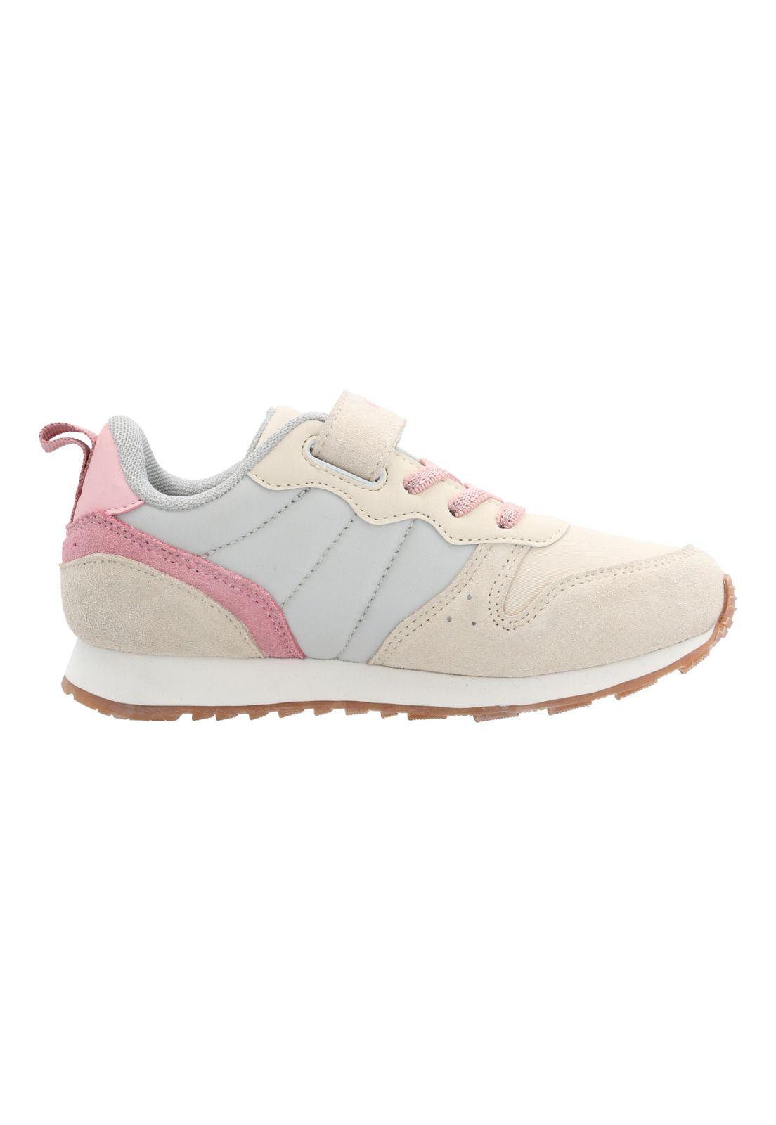 Zapatilla Cuero Janet-K Vl Niña Beige-0