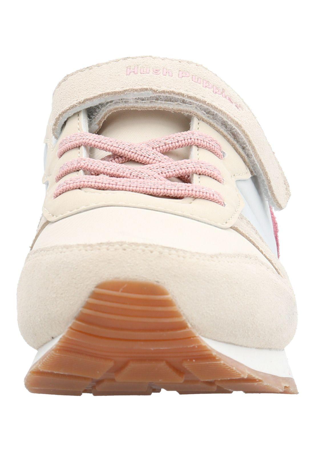 Zapatilla Cuero Janet-K Vl Niña Beige-3