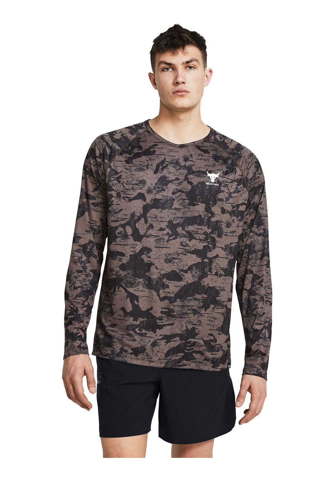 Polera Prjct Rock hombre Café-3