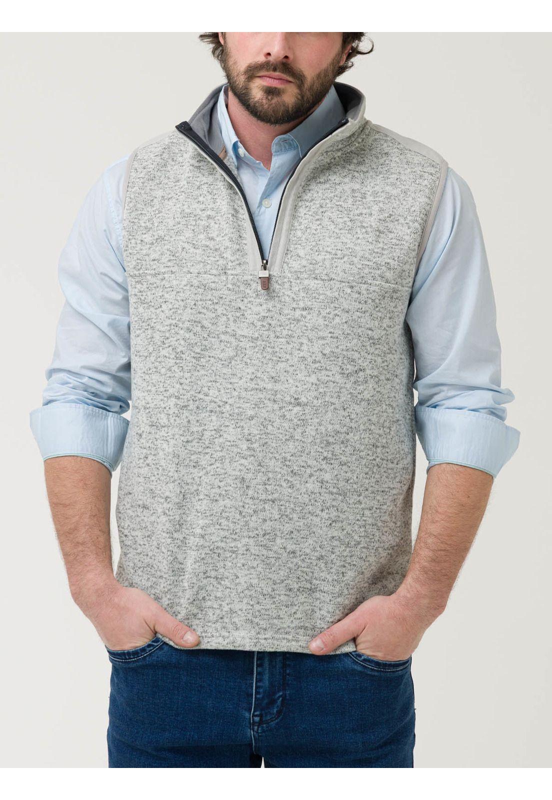 Polar Fibras Recicladas Hombre Halfyork Gris-4