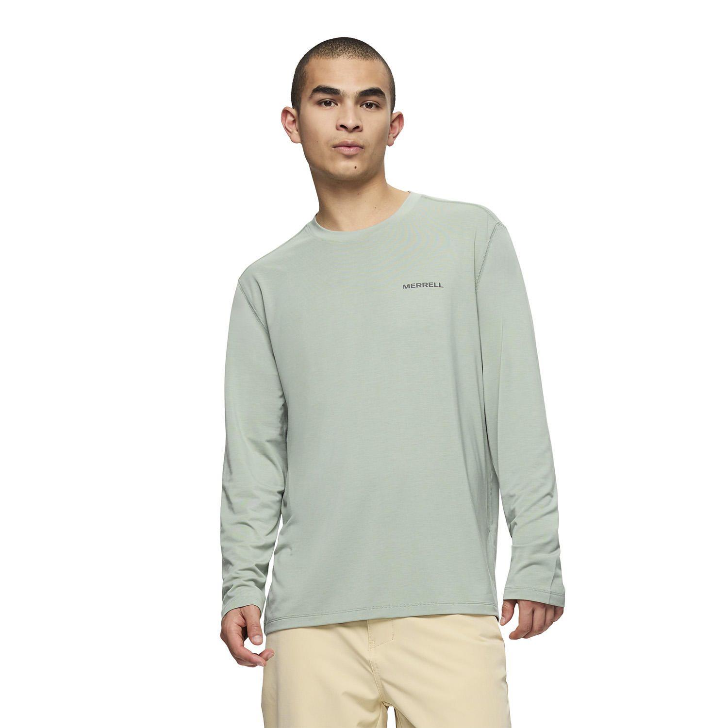 Polera Manga Larga Hombre Vista Tencel Verde-0