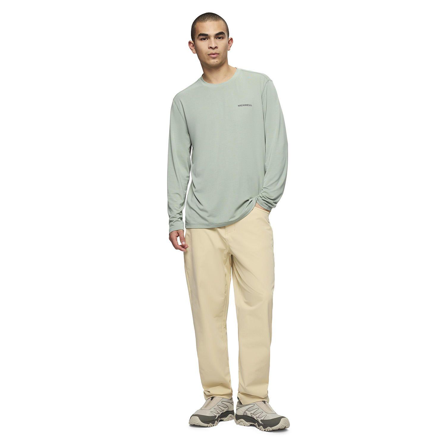 Polera Manga Larga Hombre Vista Tencel Verde-4