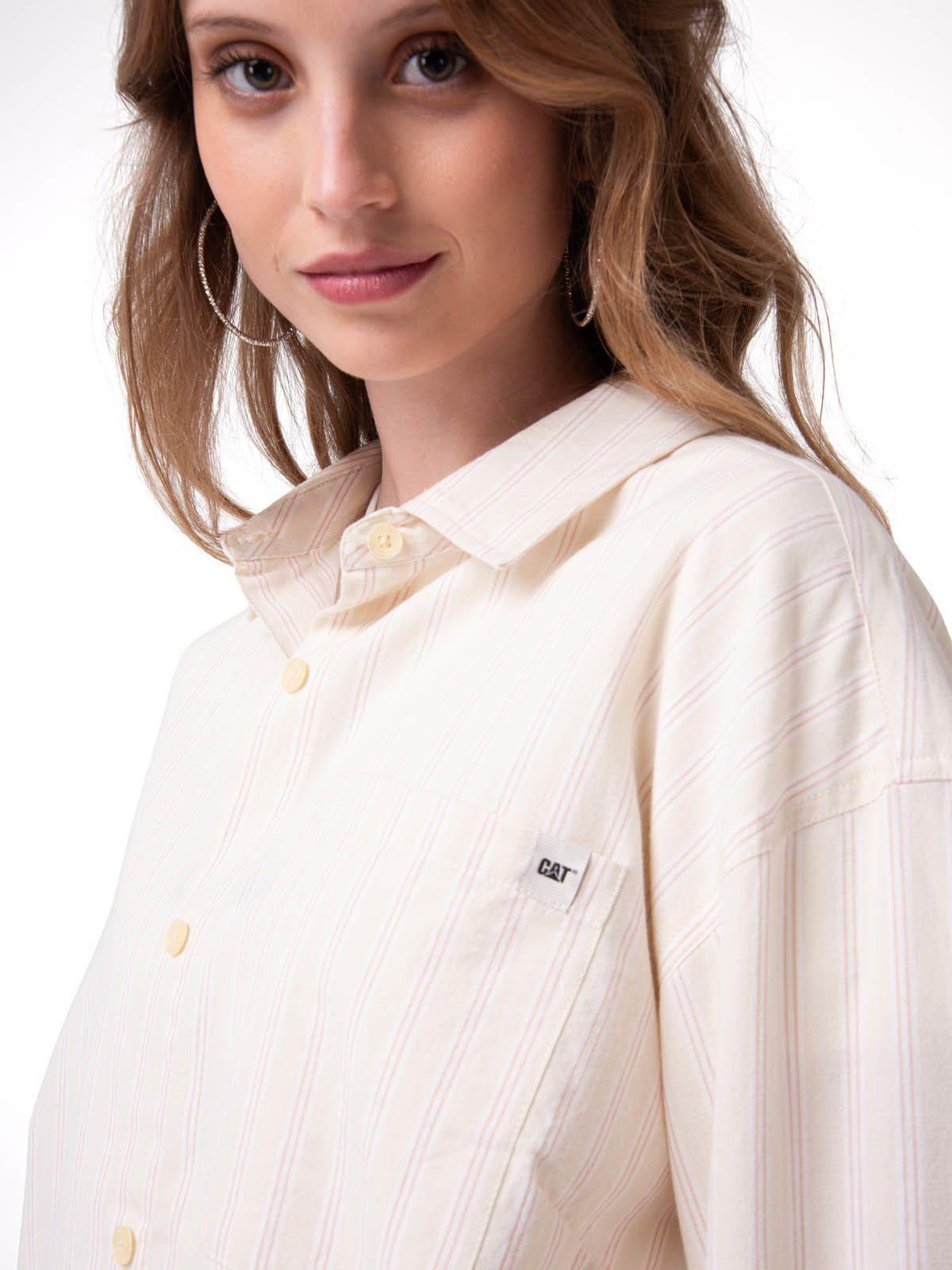 Camisa Manga Larga Mujer Oversized Blanco-3