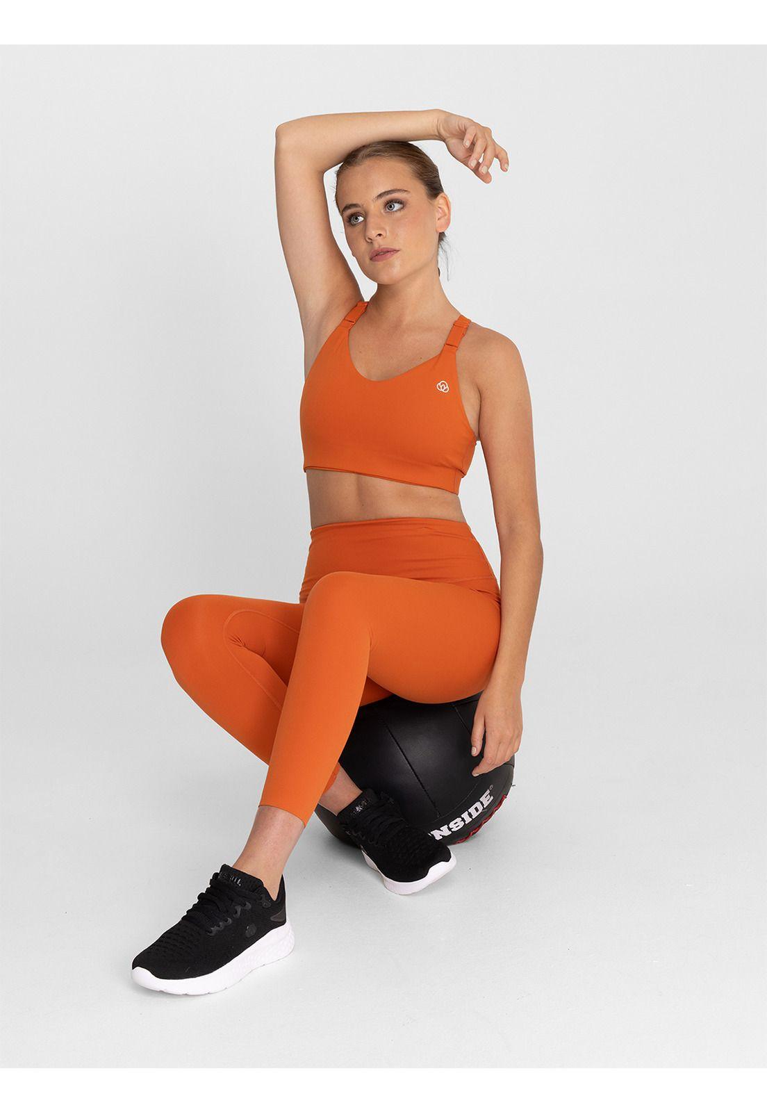 Calza 7/8 Mujer Ankle Maya Naranja-4