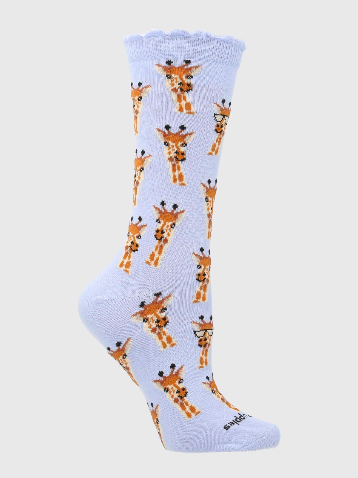 Calcetin Algodón Mujer C St Giraffe Azul-0
