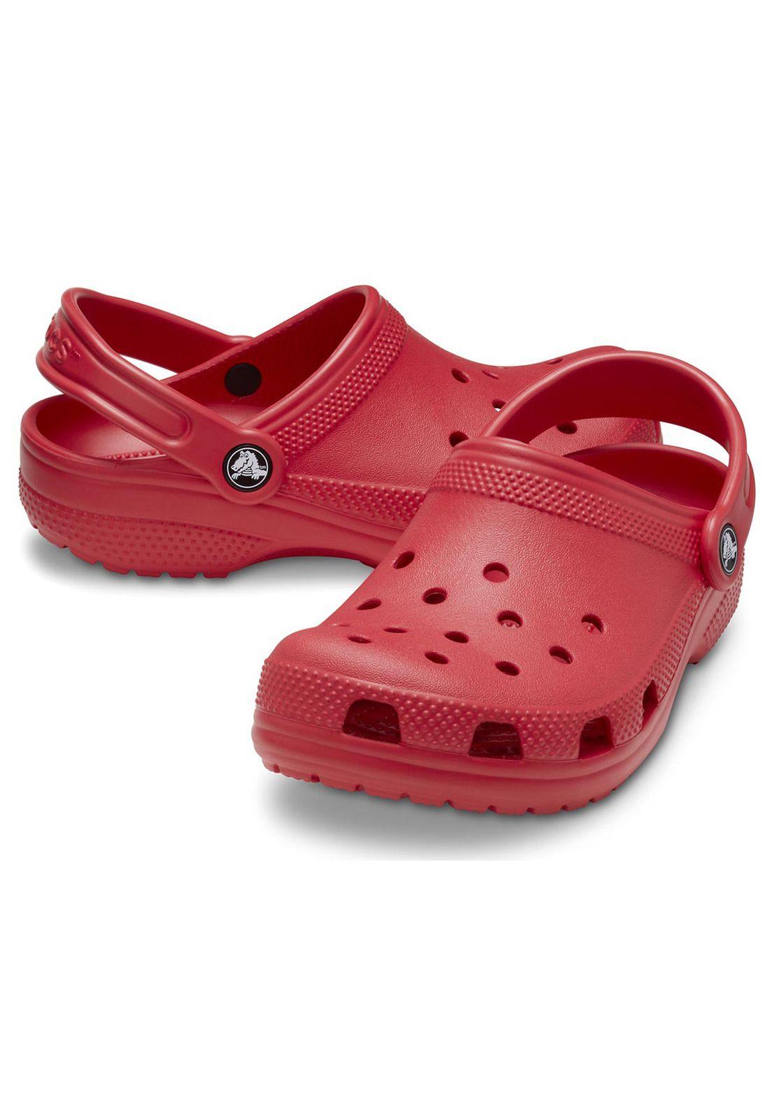 Zueco Crocs Niño Classic Clog T Rojo-3