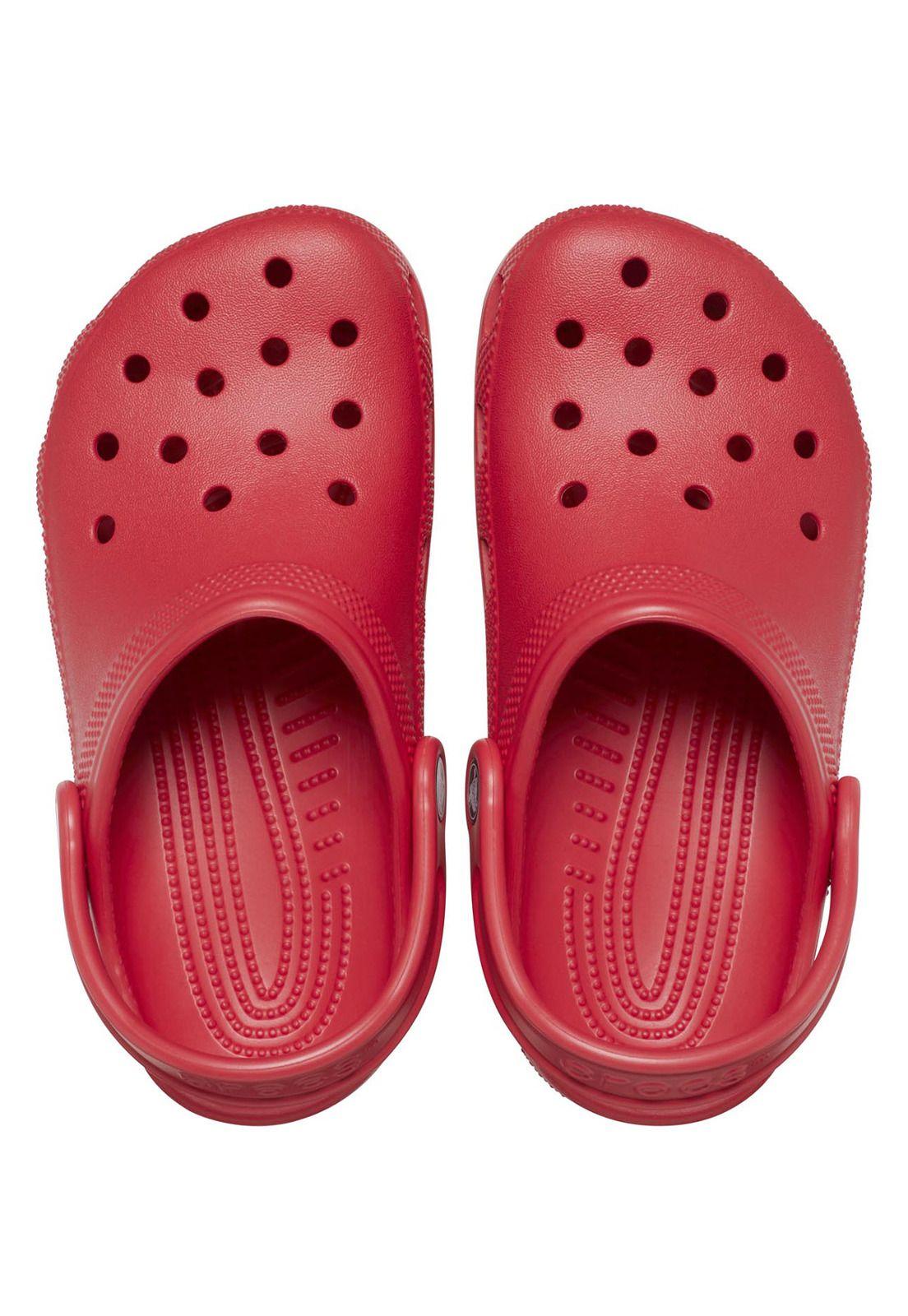 Zueco Crocs Niño Classic Clog T Rojo-4