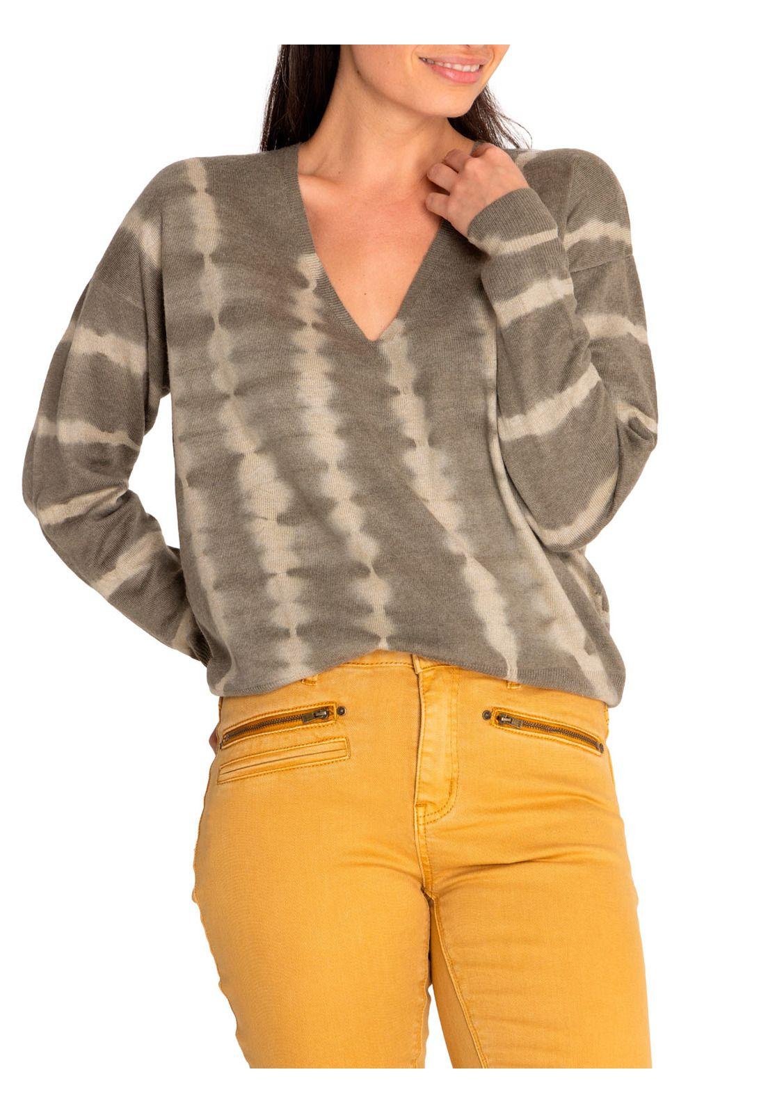 Sweater Fibras Recicladas Mujer Clavel Verde-4