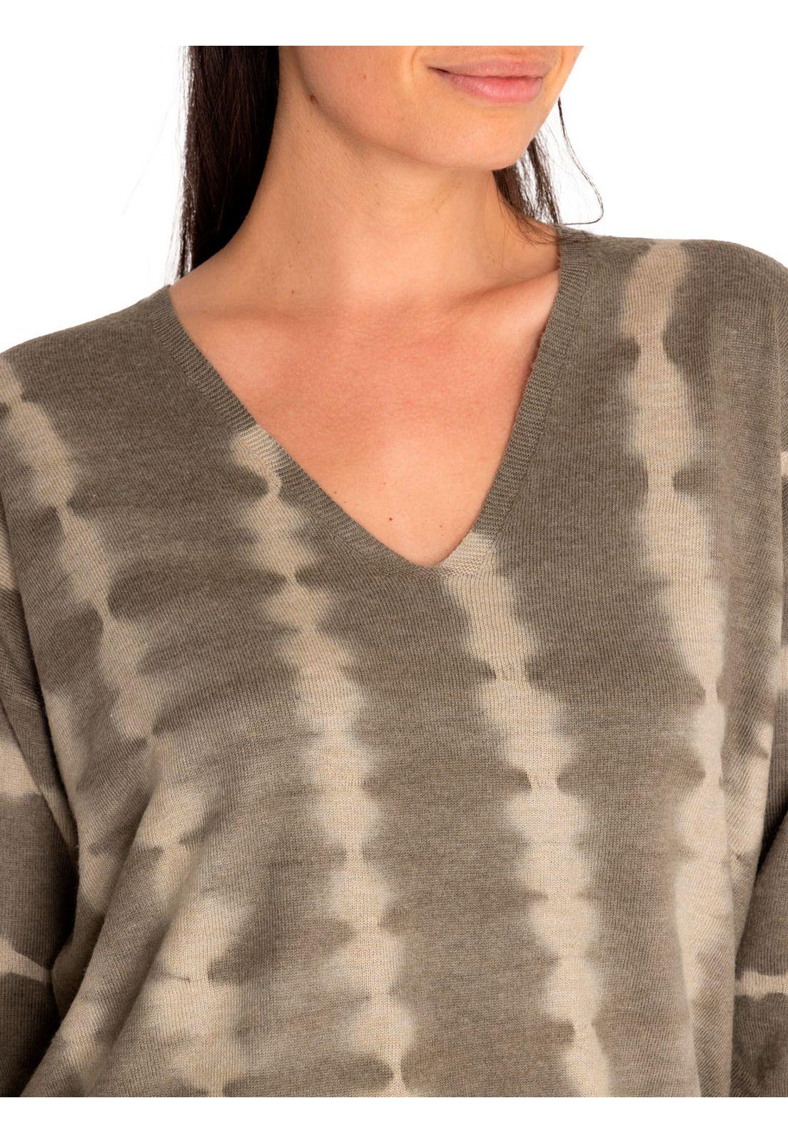 Sweater Fibras Recicladas Mujer Clavel Verde-7