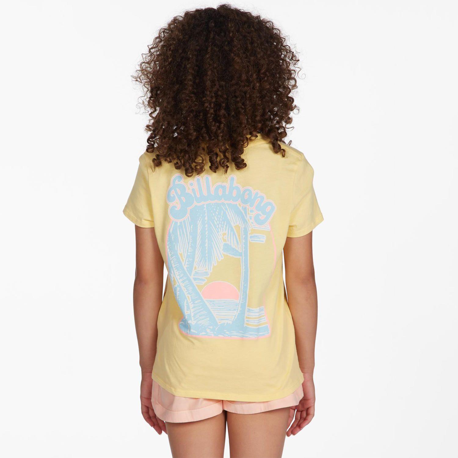 Polera M/C Niña Coconut Island G Tee Amarillo-2