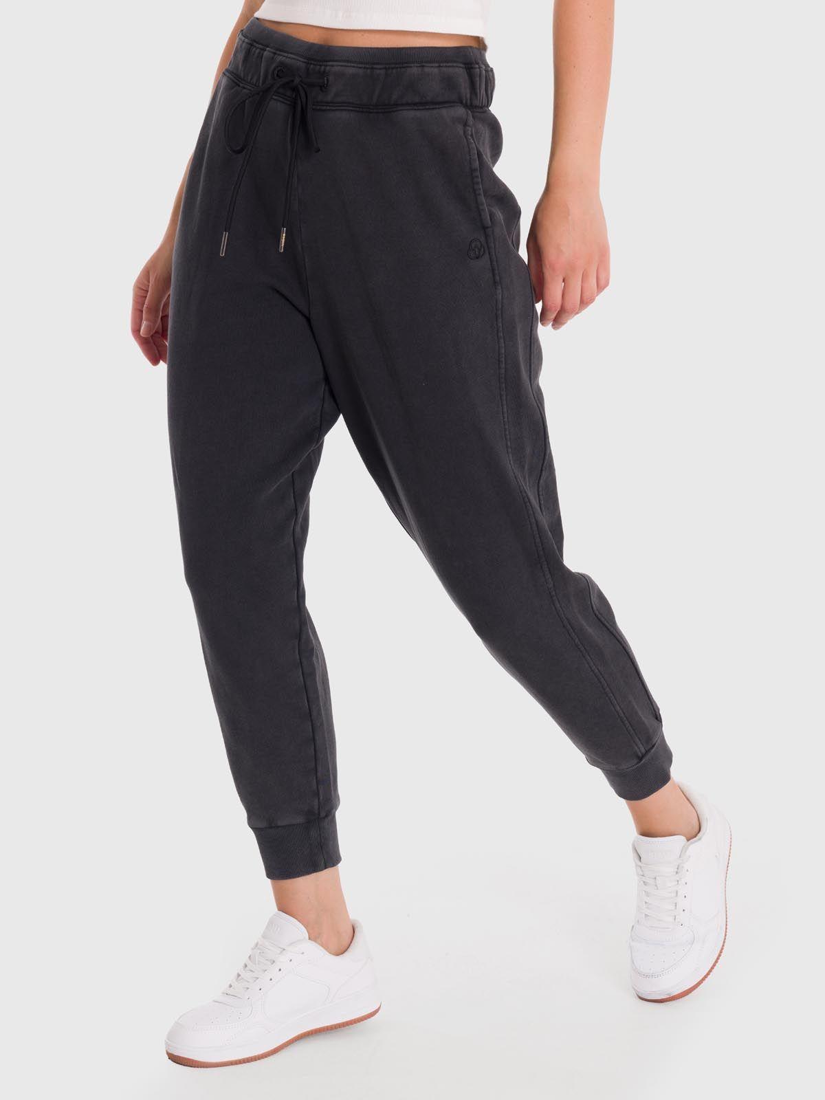 Pantalón Buzo Mujer Creta Negro-1