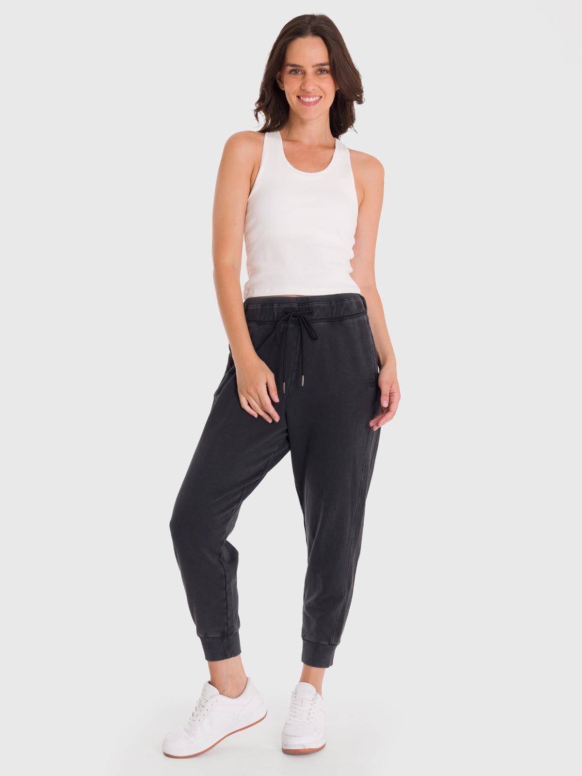 Pantalón Buzo Mujer Creta Negro-4