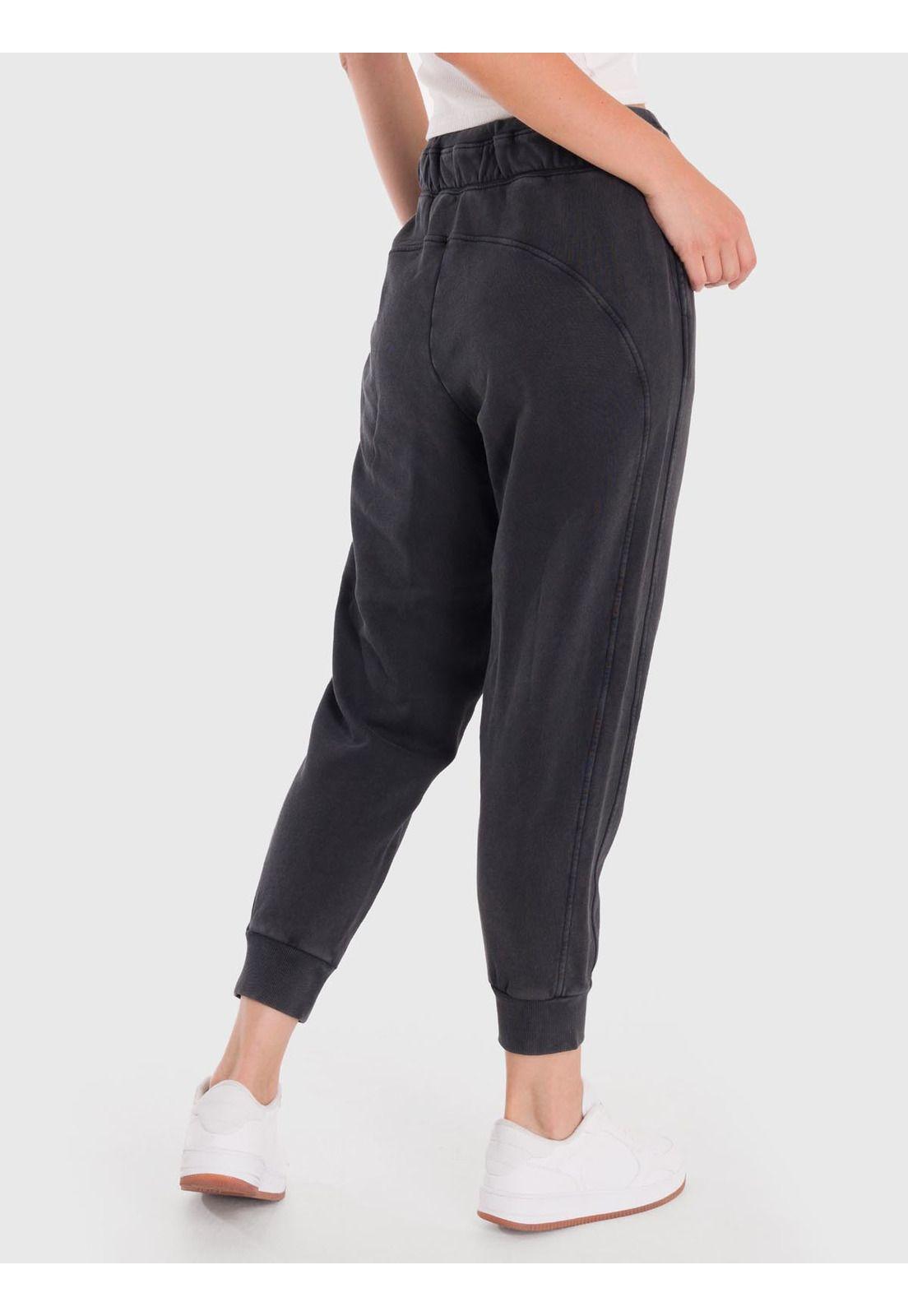 Pantalón Buzo Mujer Creta Negro-3