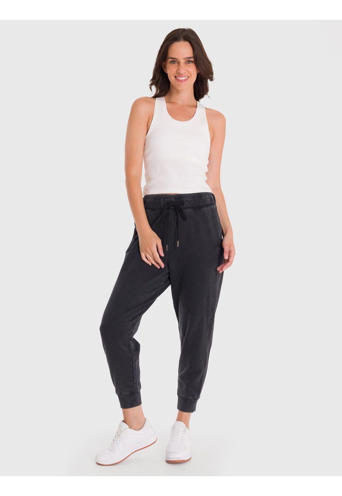Pantalón Buzo Mujer Creta Negro-4