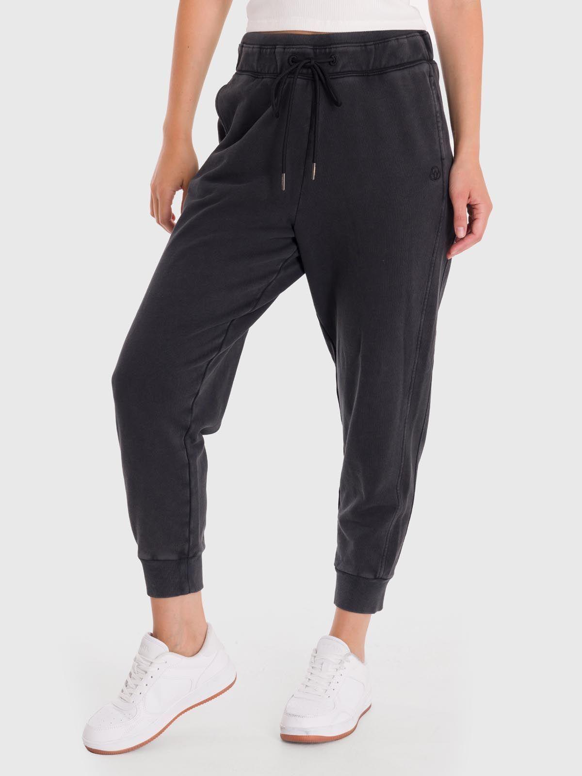 Pantalón Buzo Mujer Creta Negro-0