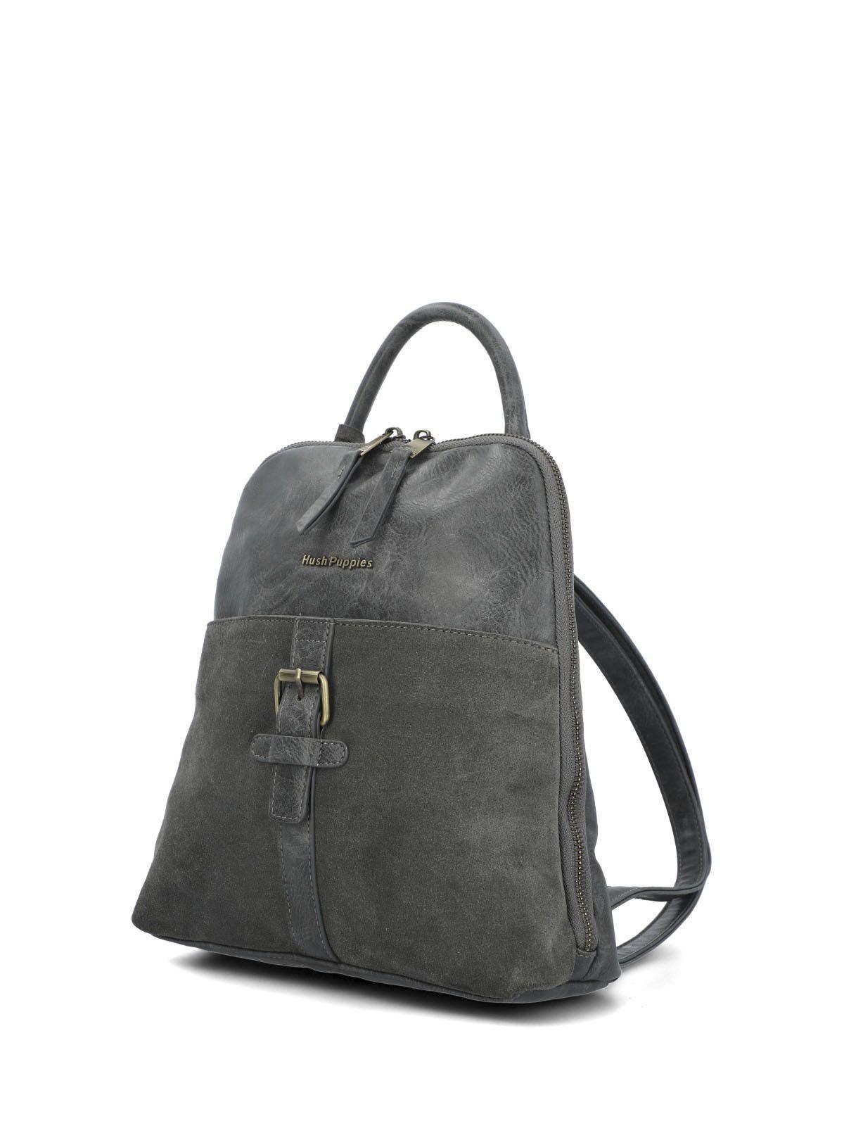 Mochila Ecocuero Mujer Laerke Back Gris-1